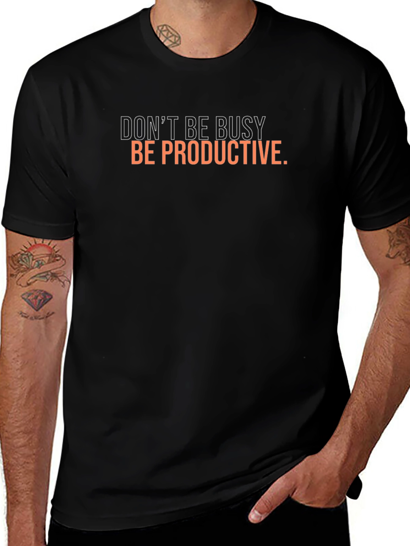 Variant 9 of Productive Black T-Shirt