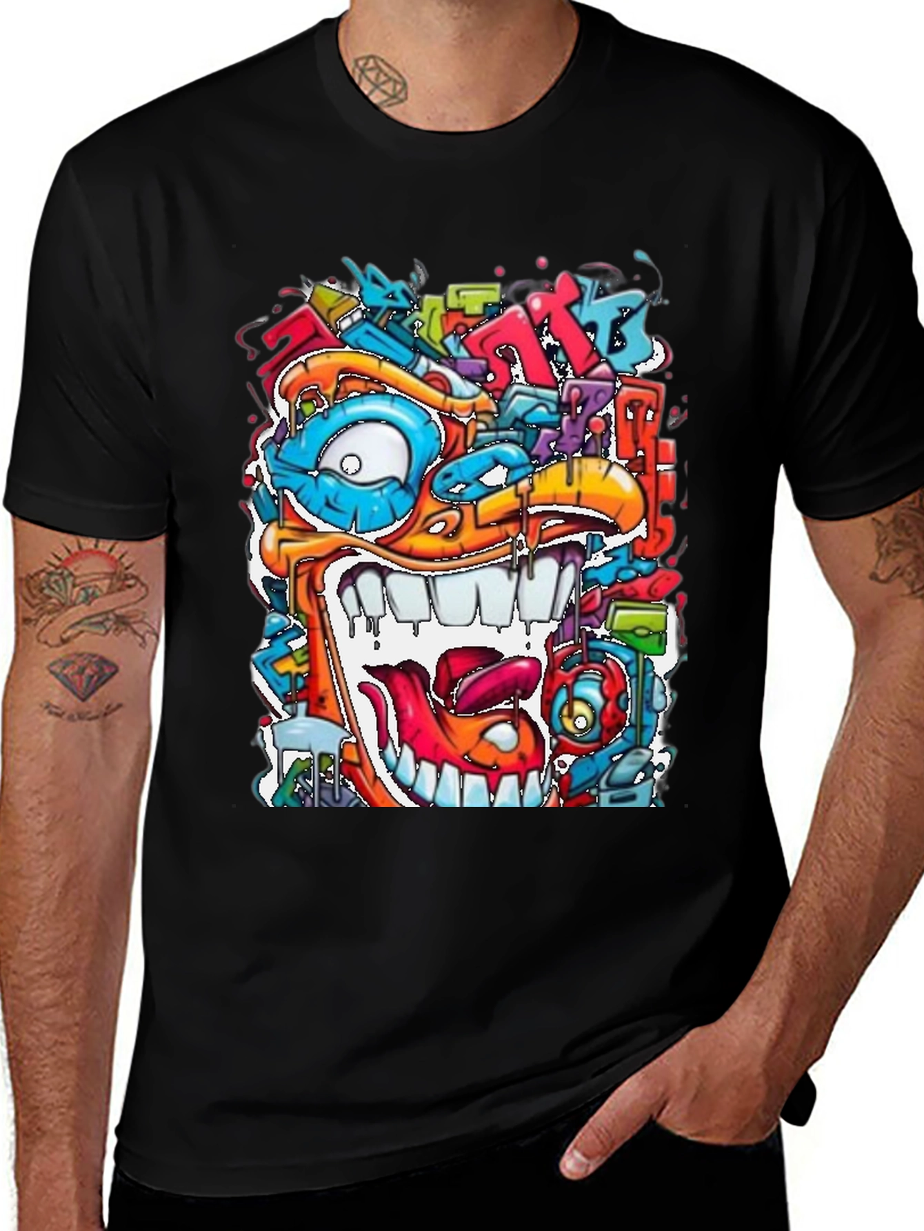 Variant 24 of Graffiti Art Graphic Tee - Cool Streetwear