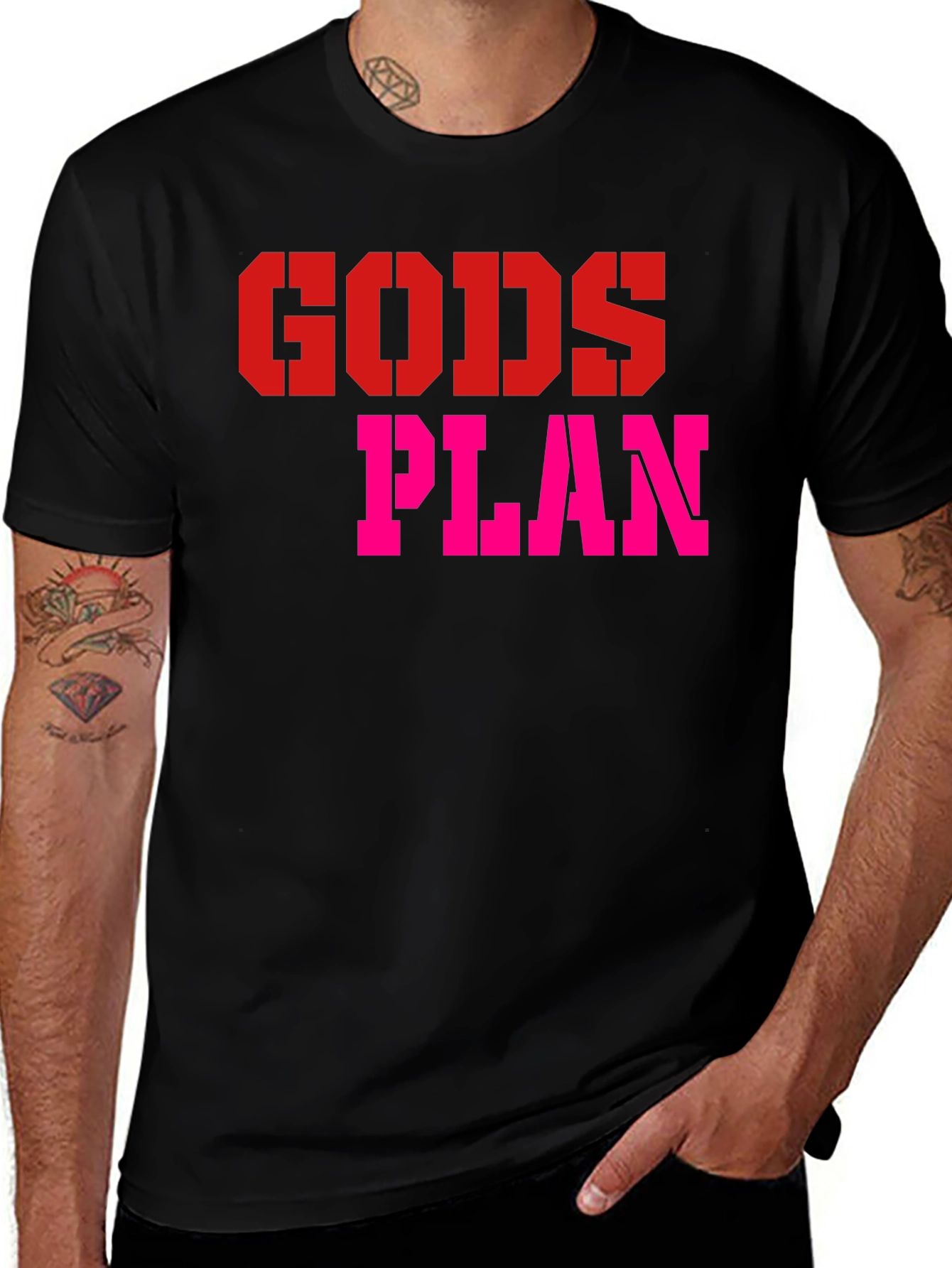 God's Plan T-Shirt - Trendy Graphic Tee