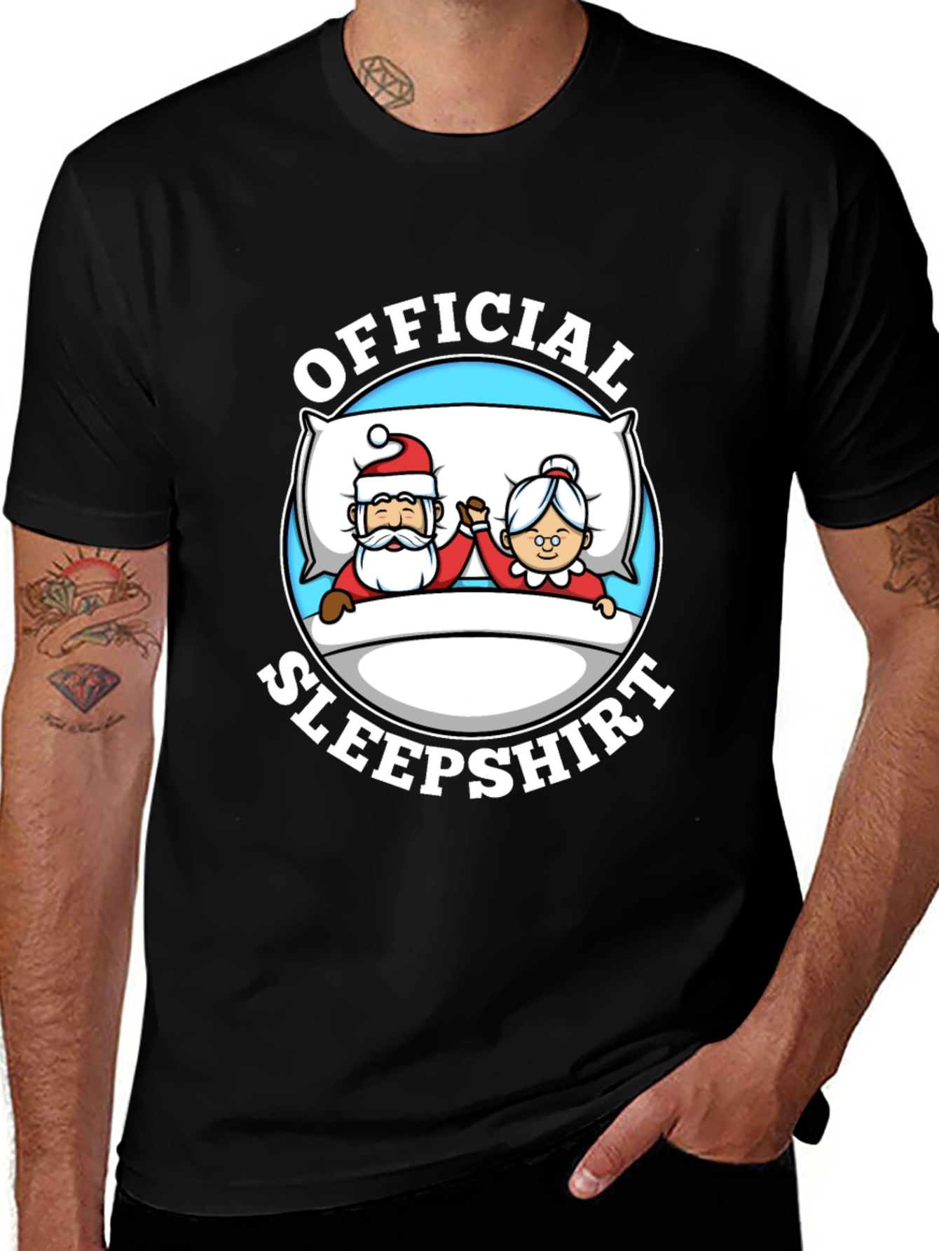 Official Santa Sleepshirt Graphic Tee