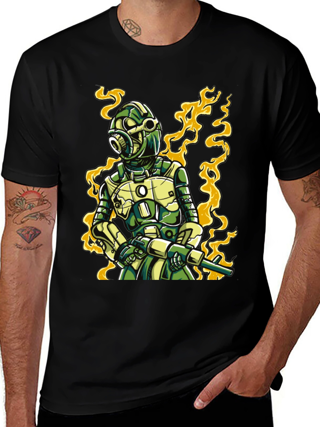 Variant 15 of Cyberpunk Warrior Graphic T-Shirt