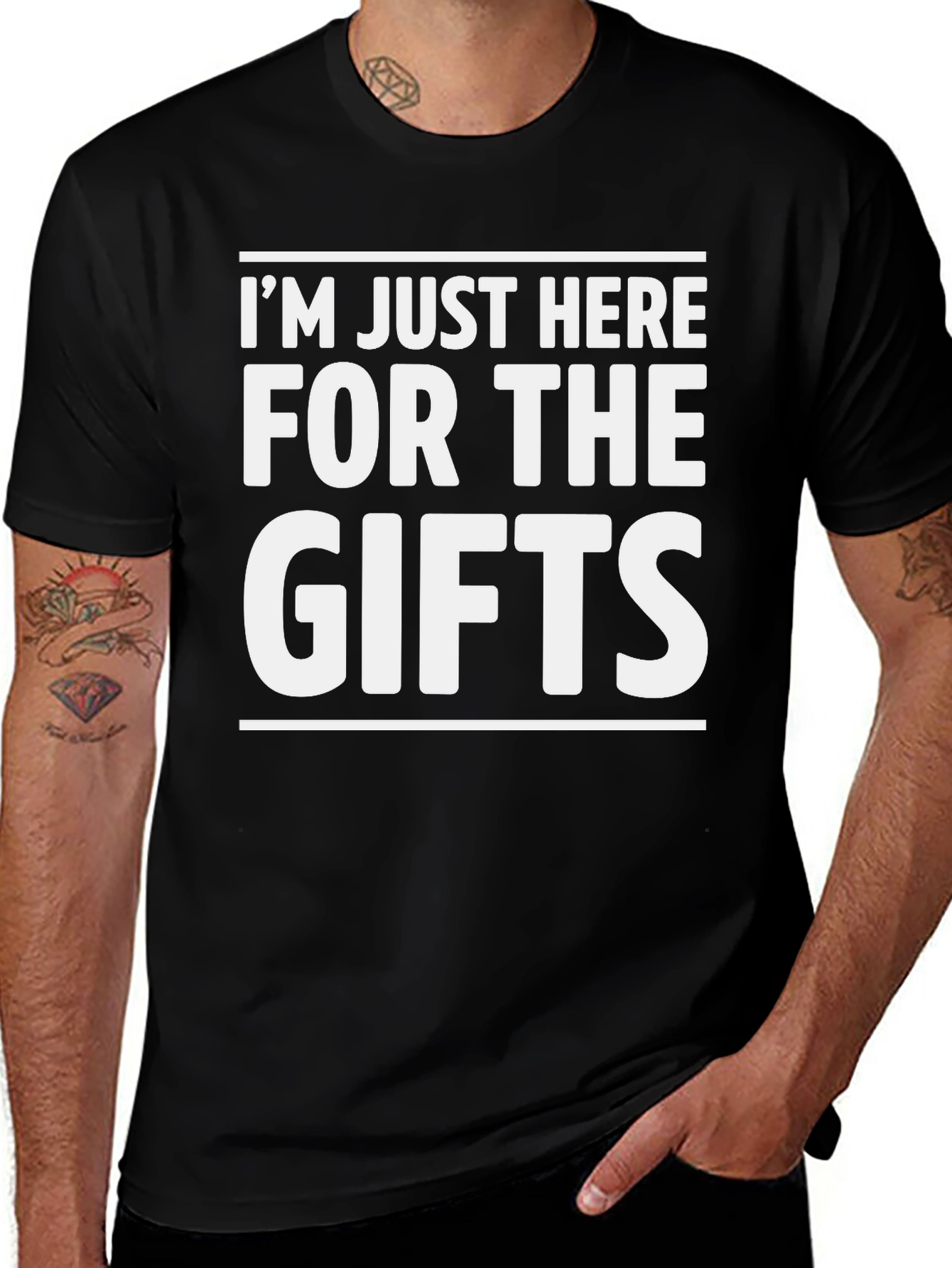 Variant 30 of I'm Just Here for the Gifts Graphic T-Shirt