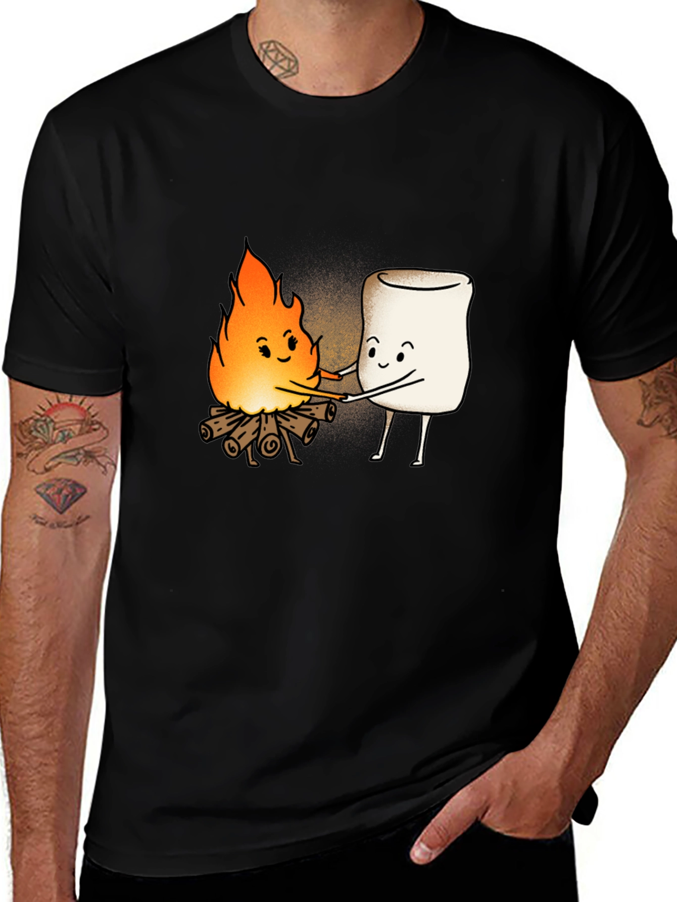 Variant 6 of Campfire Marshmallow Graphic T-Shirt