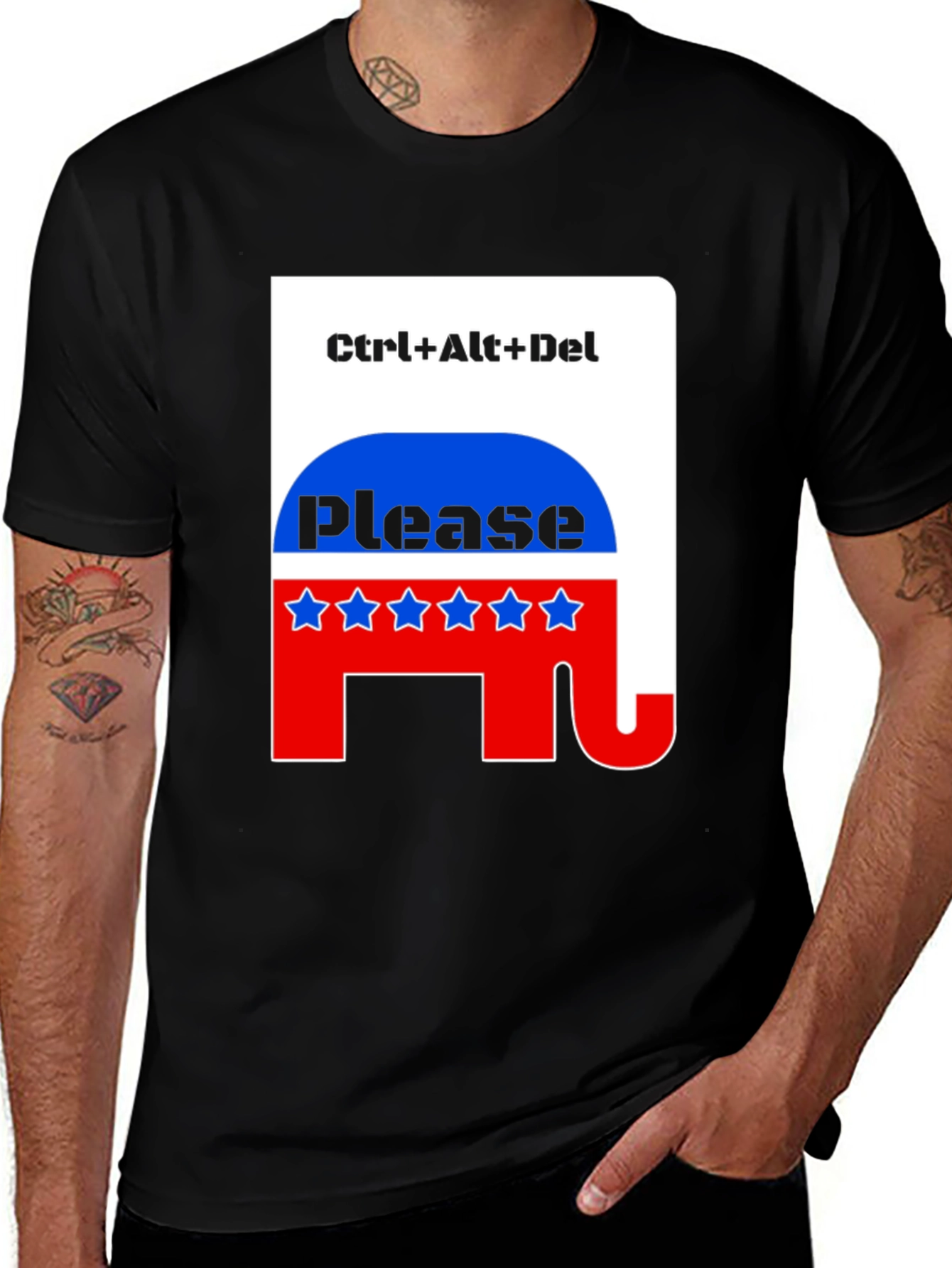 Variant 20 of Ctrl+Alt+Del Please T-Shirt