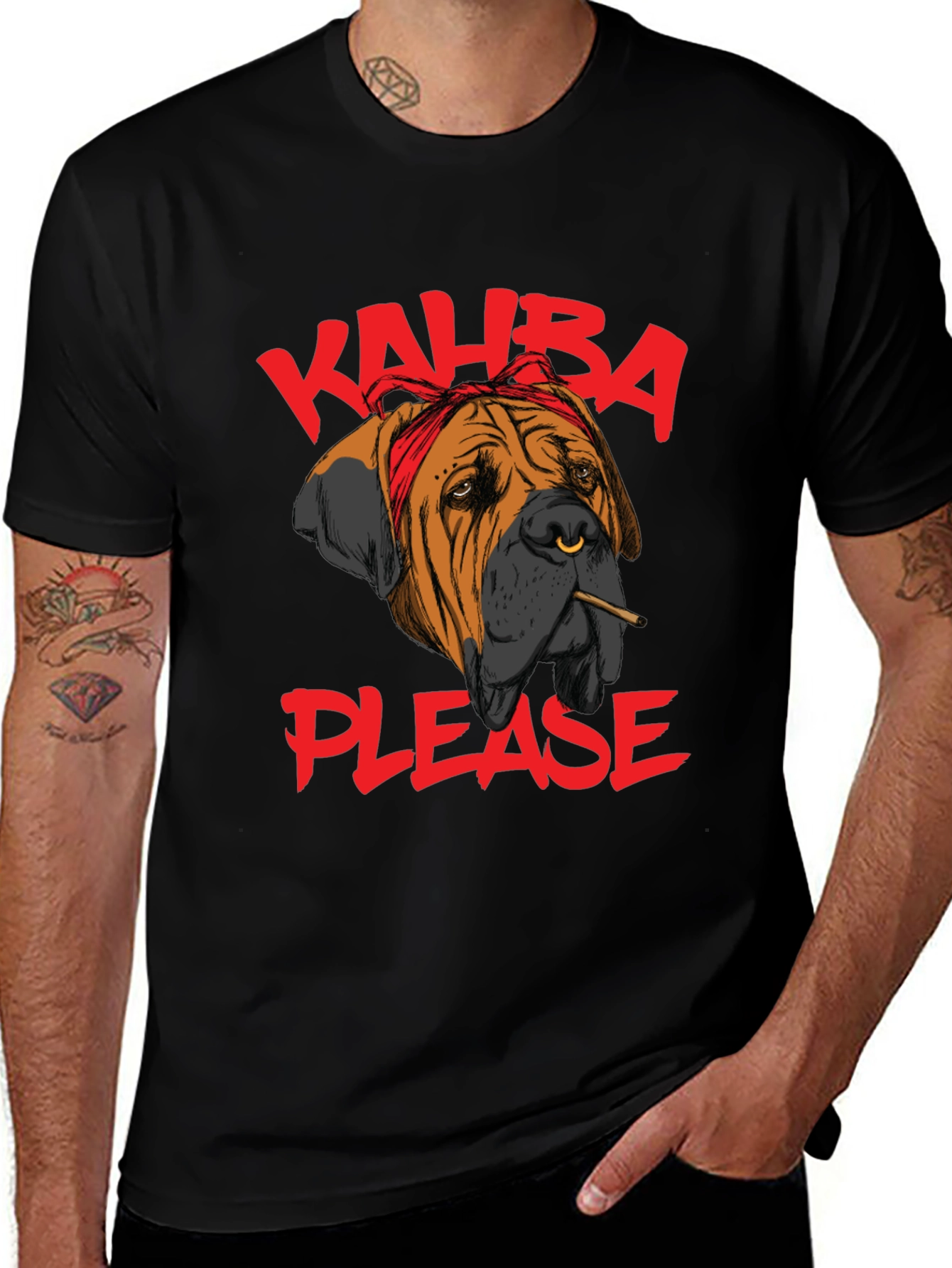 Variant 7 of Kahba Please T-Shirt - Dog with Attitude