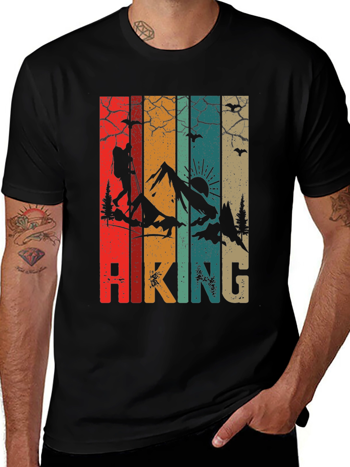 Variant 13 of Vintage Hiking Adventure T-Shirt