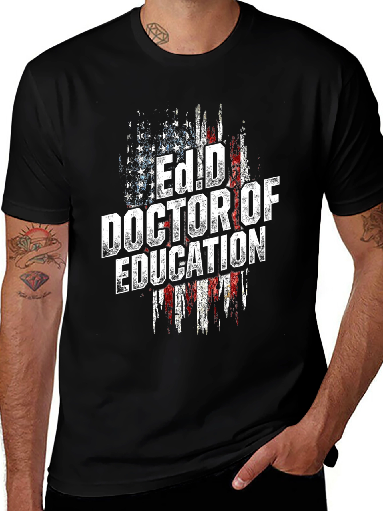 Ed.D Doctor of Education Flag T-Shirt