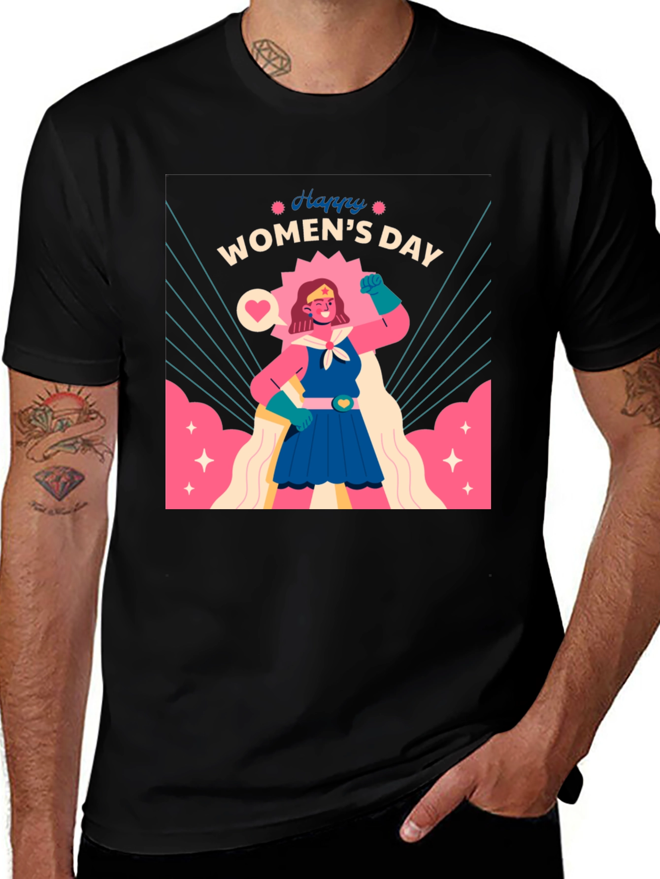 Variant 13 of Women's Day T-Shirt - Hero Graphic Tee