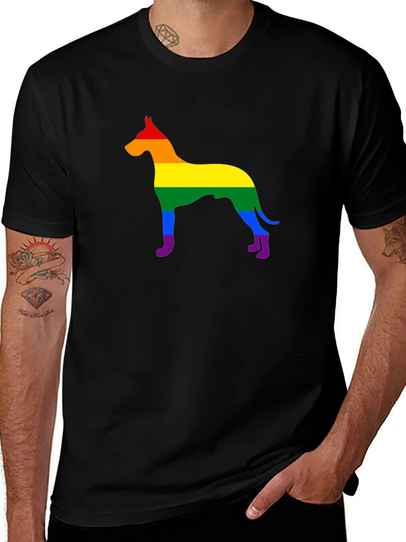 Variant 10 of Rainbow Dog T-Shirt - LGBTQ+ Pride
