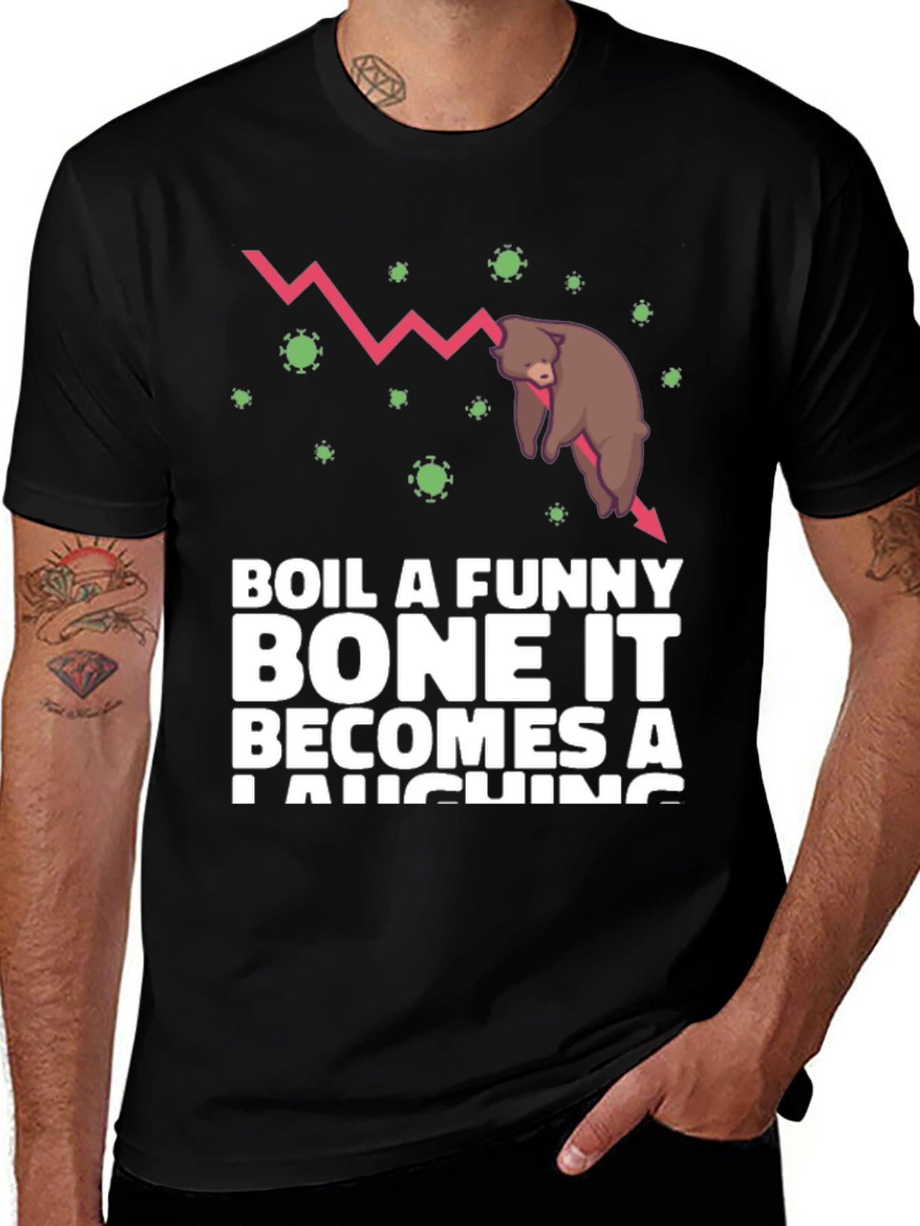 Variant 17 of Bear Market Funny Graphic T-Shirt