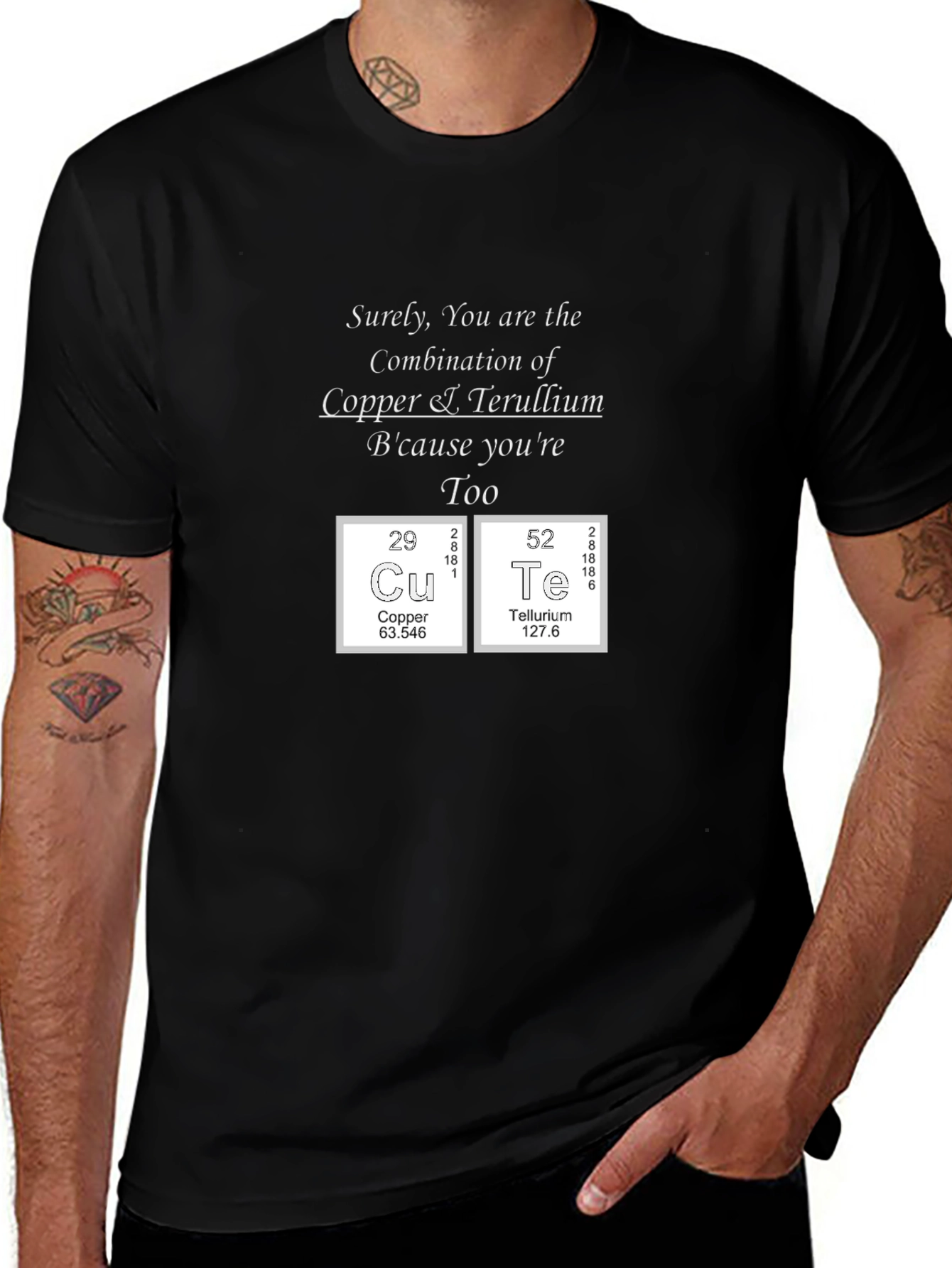 Funny Chemistry Pun T-Shirt - Copper and Tellurium