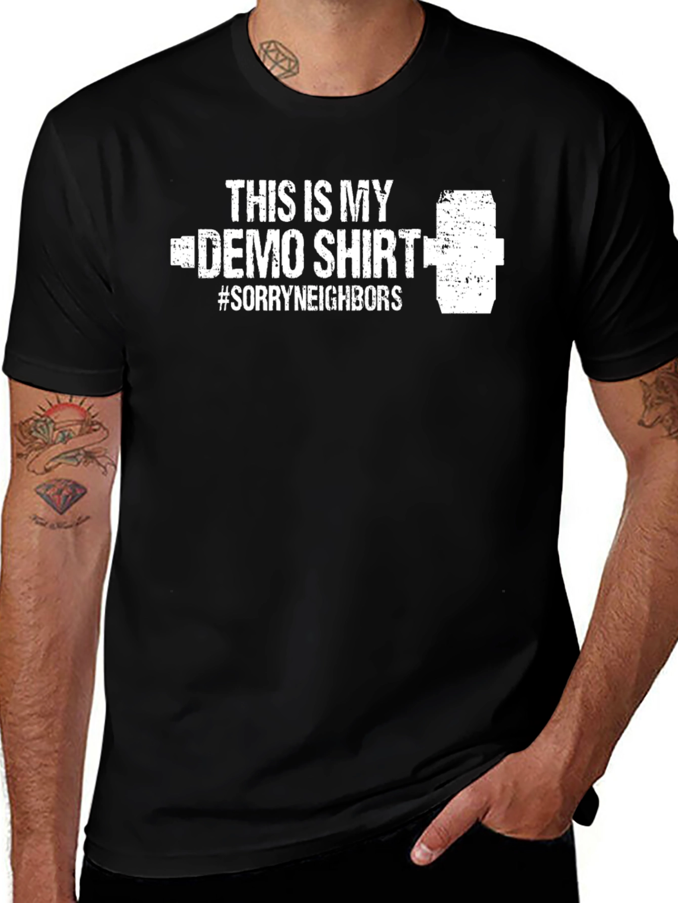 Demo Day T-Shirt: Sorry Neighbors Demolition Tee