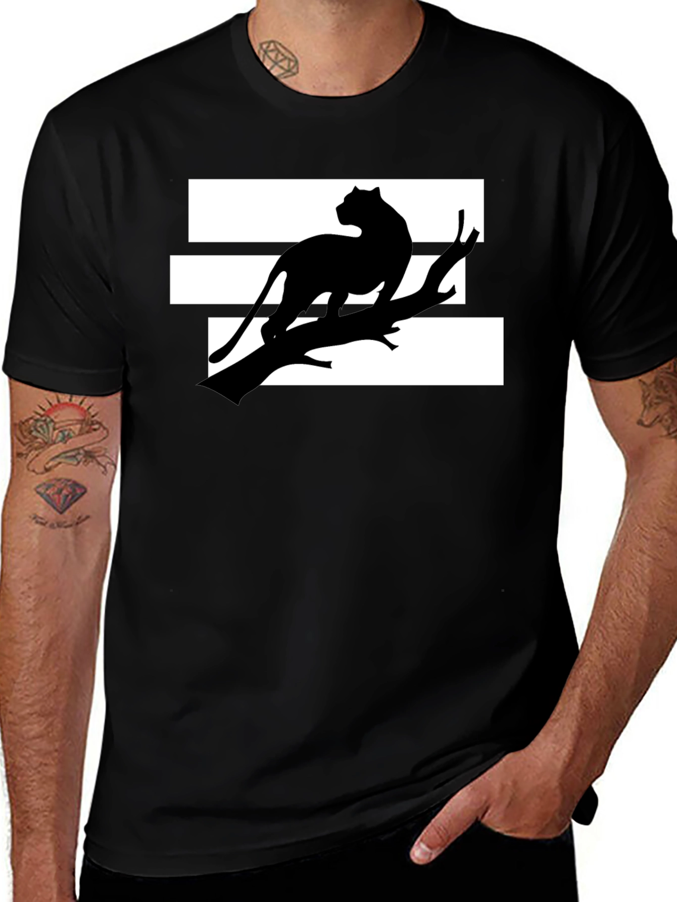 Variant 24 of Black Panther Graphic Tee - Cool Animal Design T-Shirt