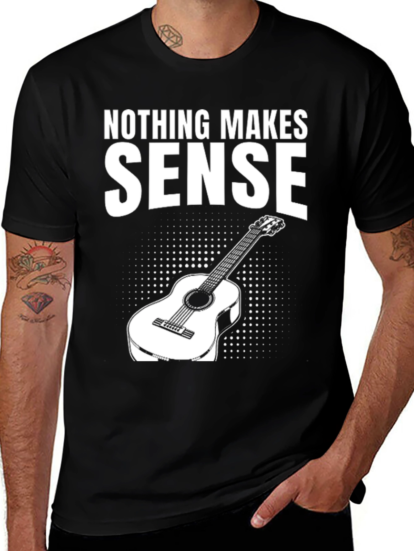 Variant 10 of Nothing Makes Sense Guitar T-Shirt
