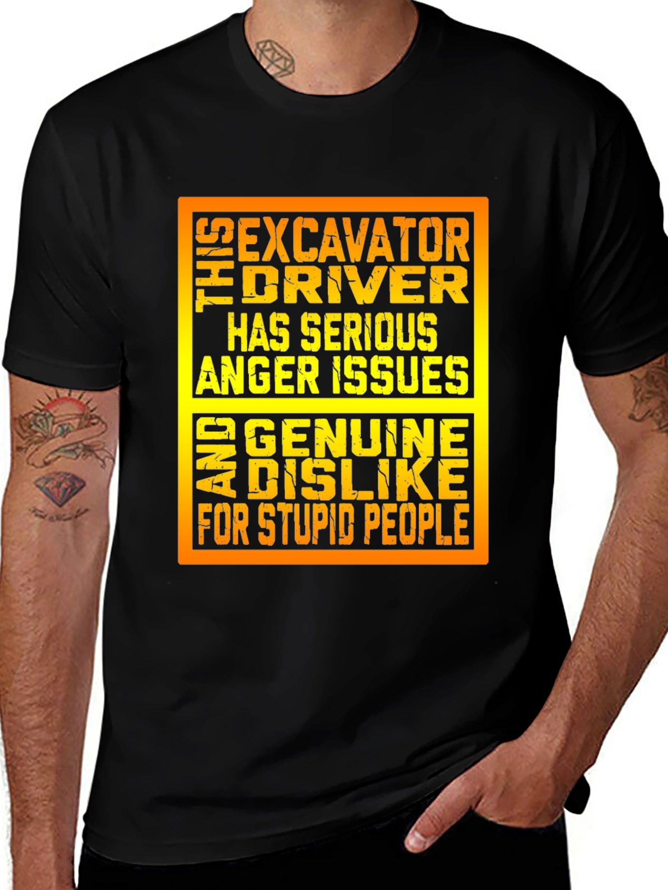 Excavator Driver Anger Issues Graphic Tee