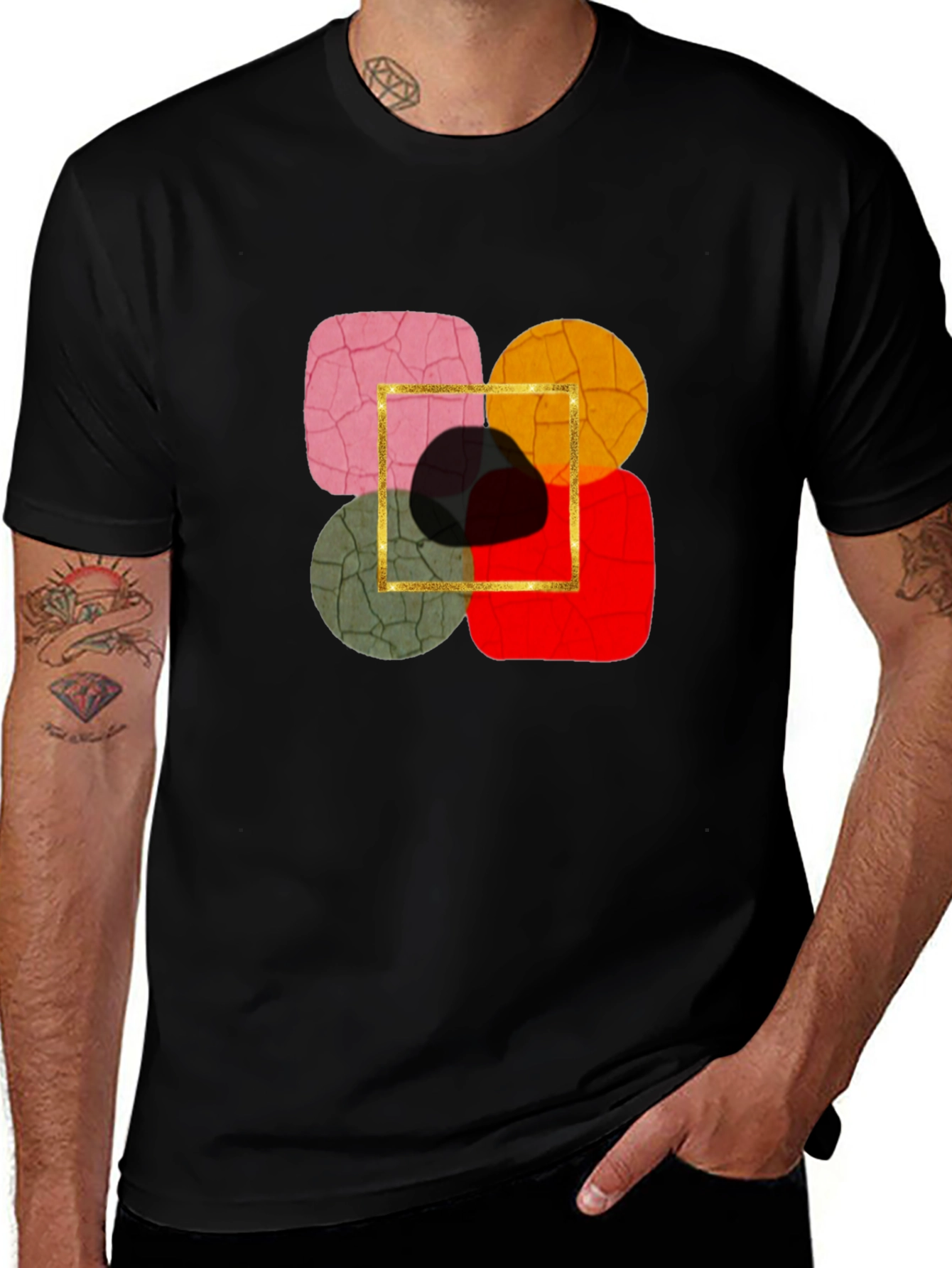 Variant 12 of Abstract Art Graphic Tee - Modern Style