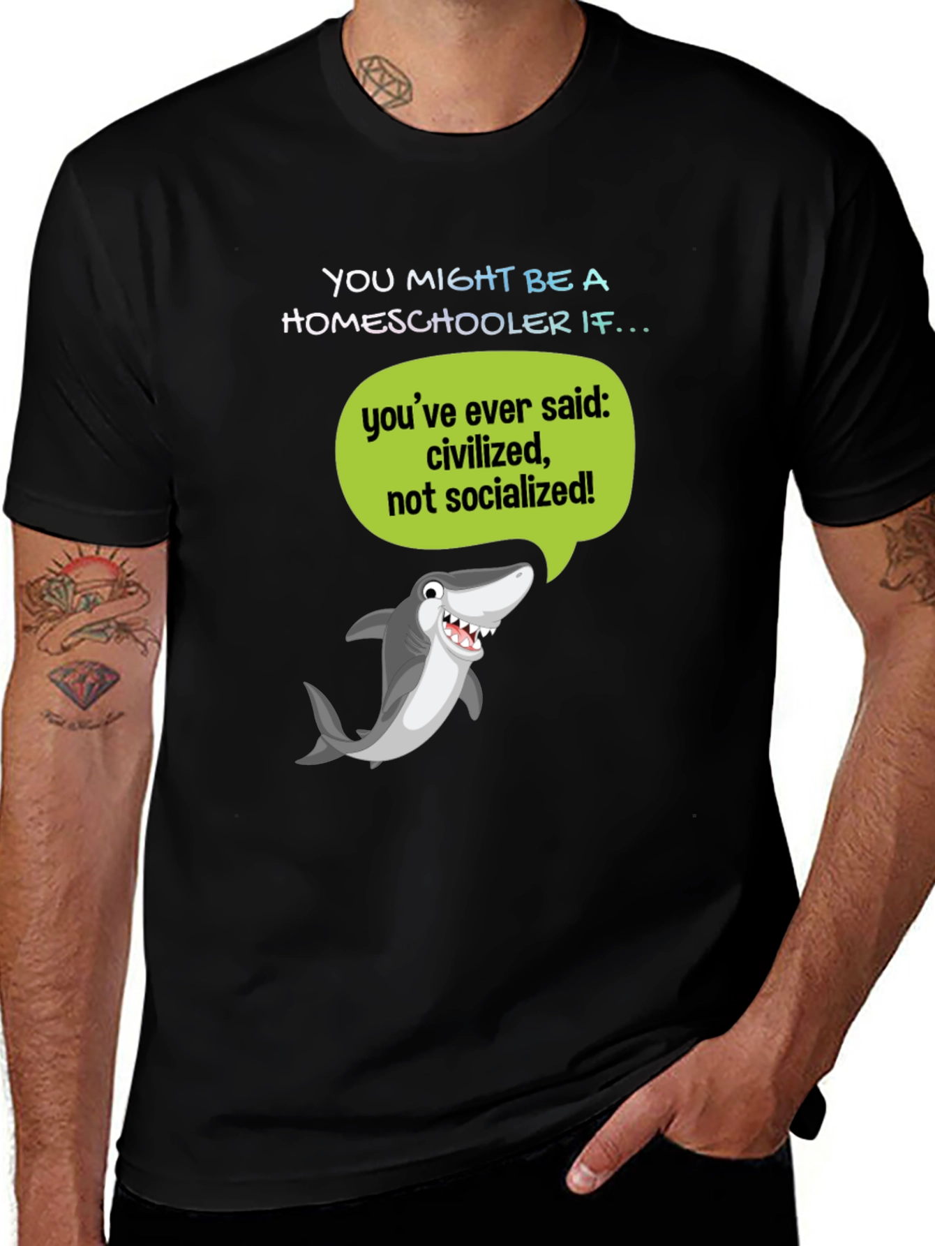 Variant 21 of Homeschool Humor T-Shirt