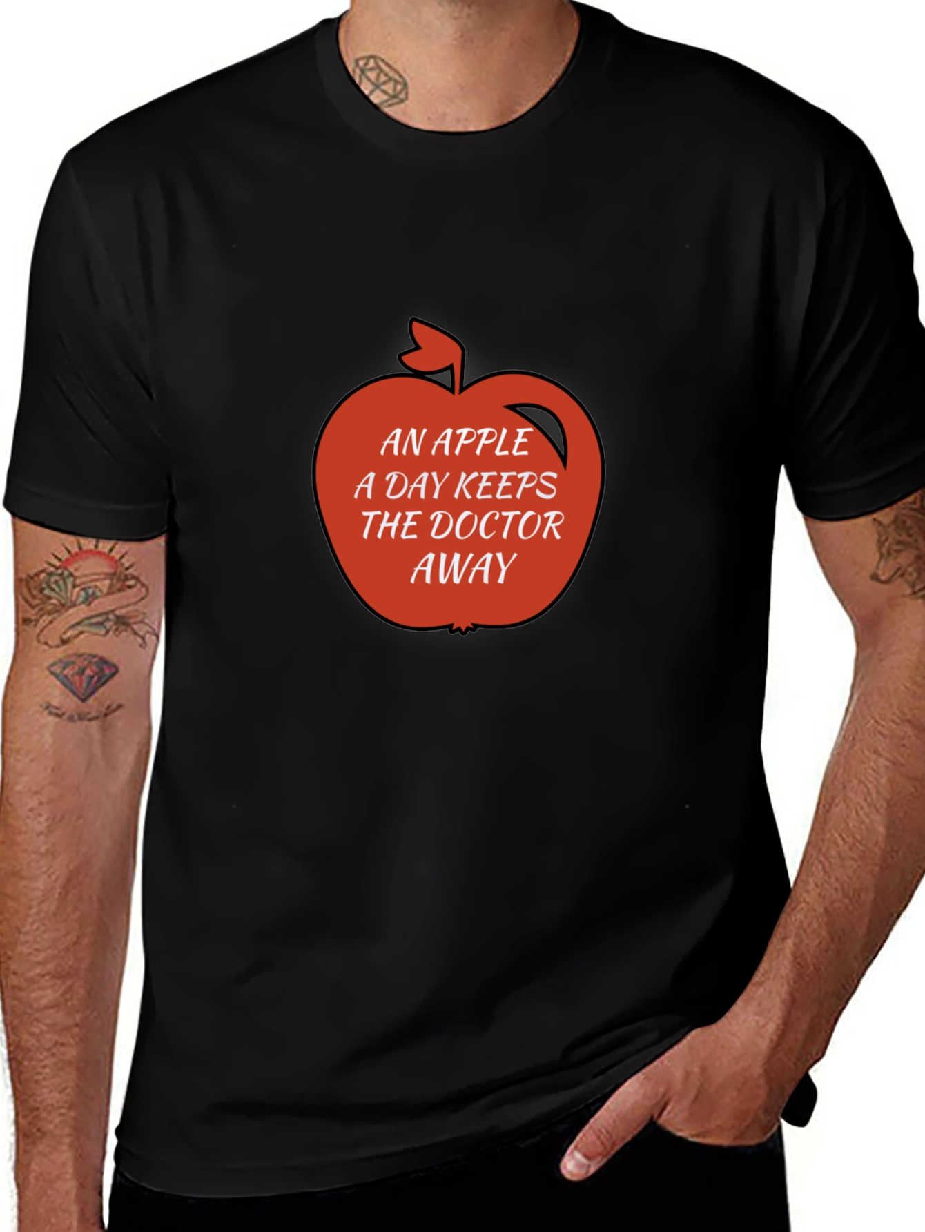 Variant 12 of An Apple a Day Keeps The Doctor Away T-Shirt