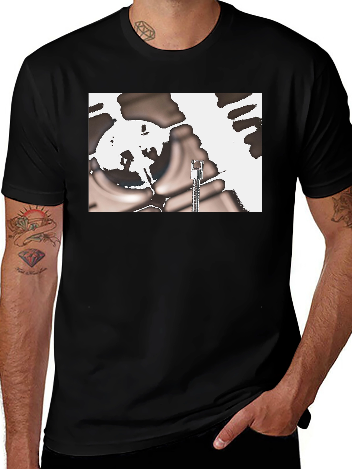 Variant 29 of Abstract Graphic Black T-Shirt