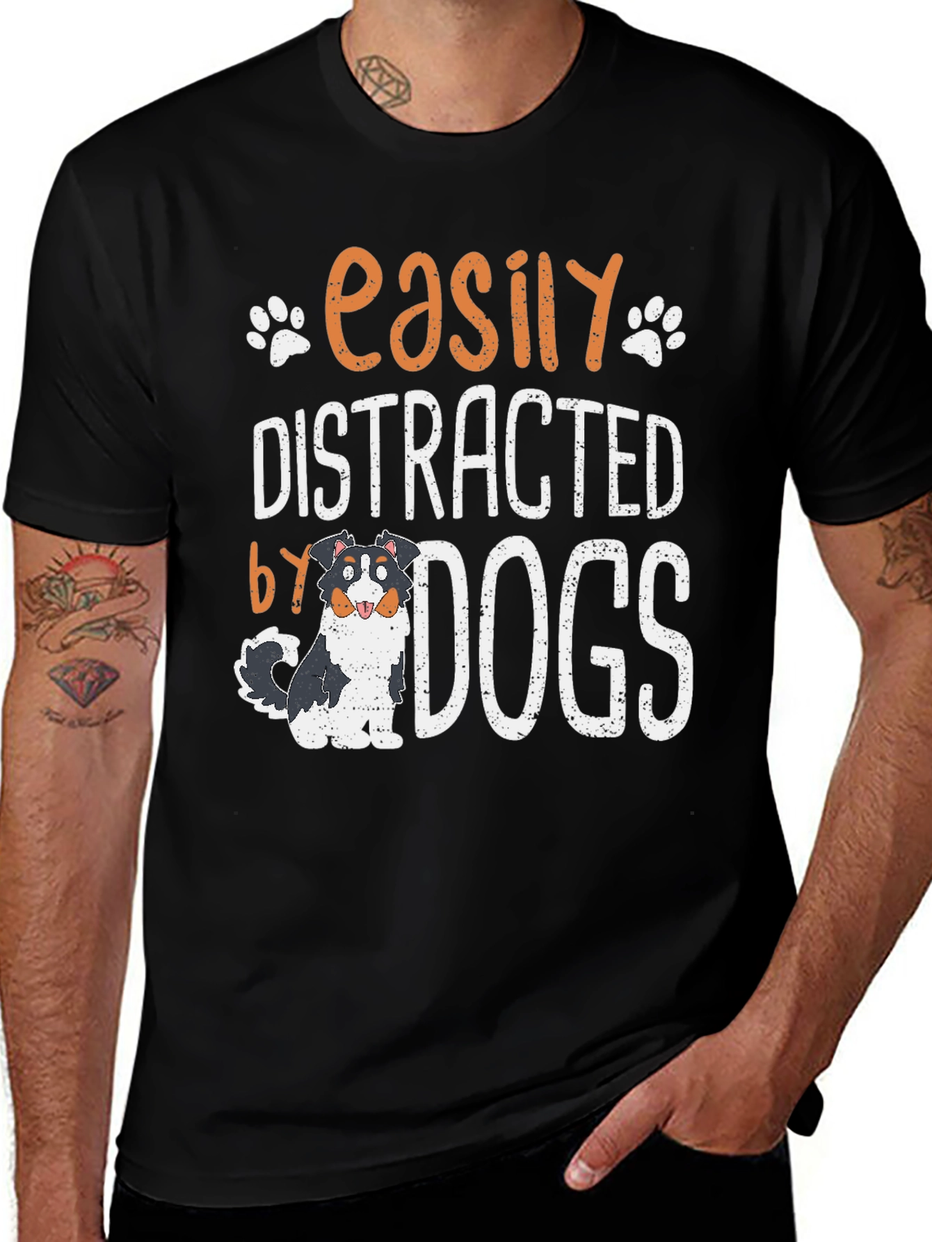 Variant 24 of Easily Distracted by Dogs T-Shirt