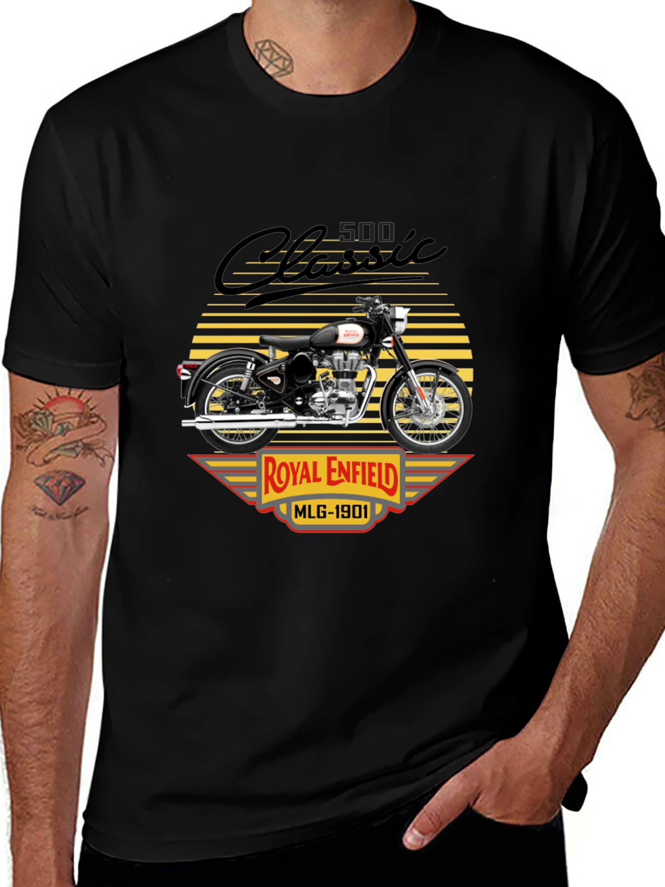 Royal Enfield Classic Motorcycle Graphic T-Shirt