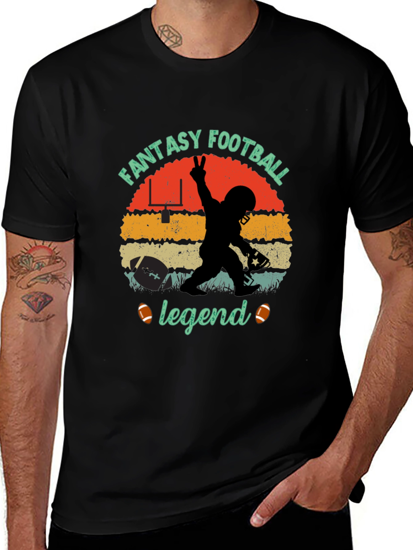 Variant 24 of Fantasy Football Legend Graphic T-Shirt