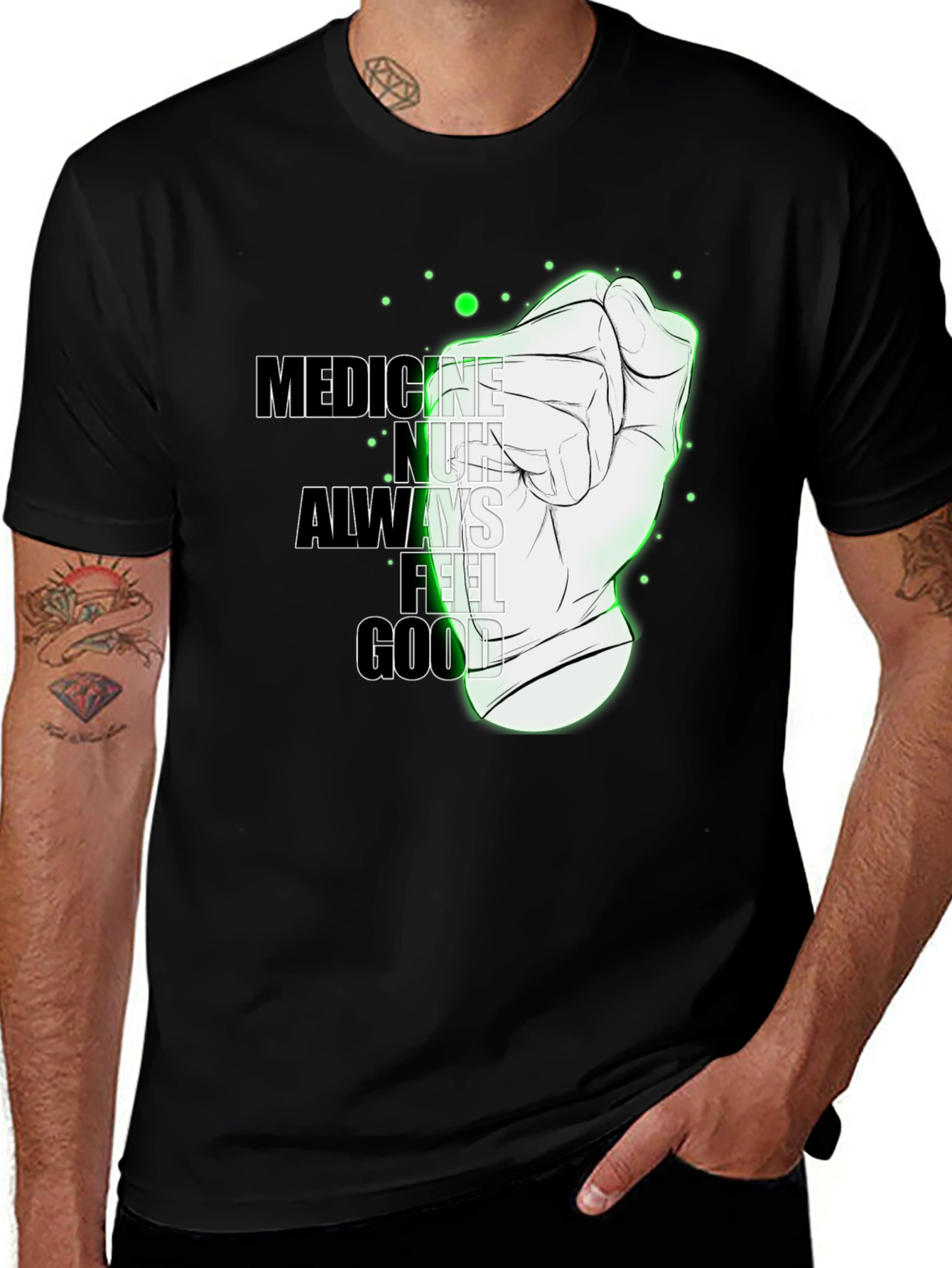 Variant 12 of Medicine Doesn't Always Feel Good Graphic Tee