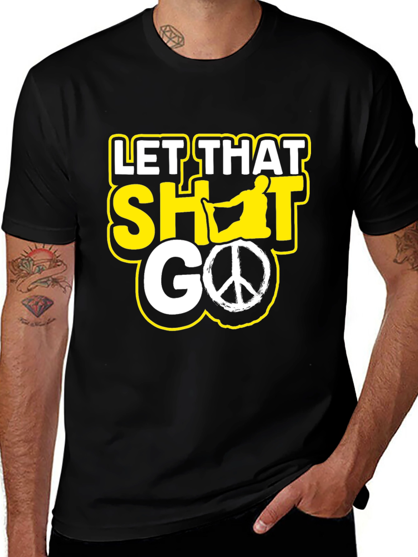 Variant 20 of Let That Shot Go Funny Graphic Tee