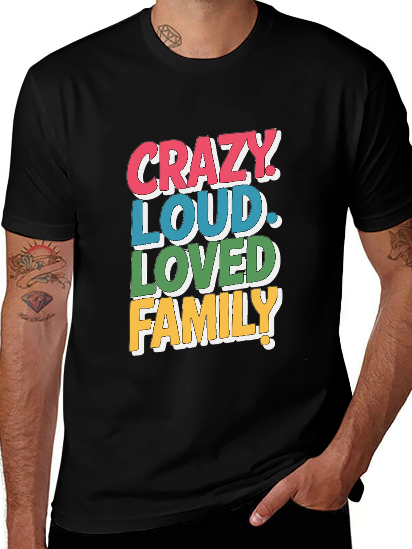 Variant 24 of Crazy Loud Loved Family T-Shirt