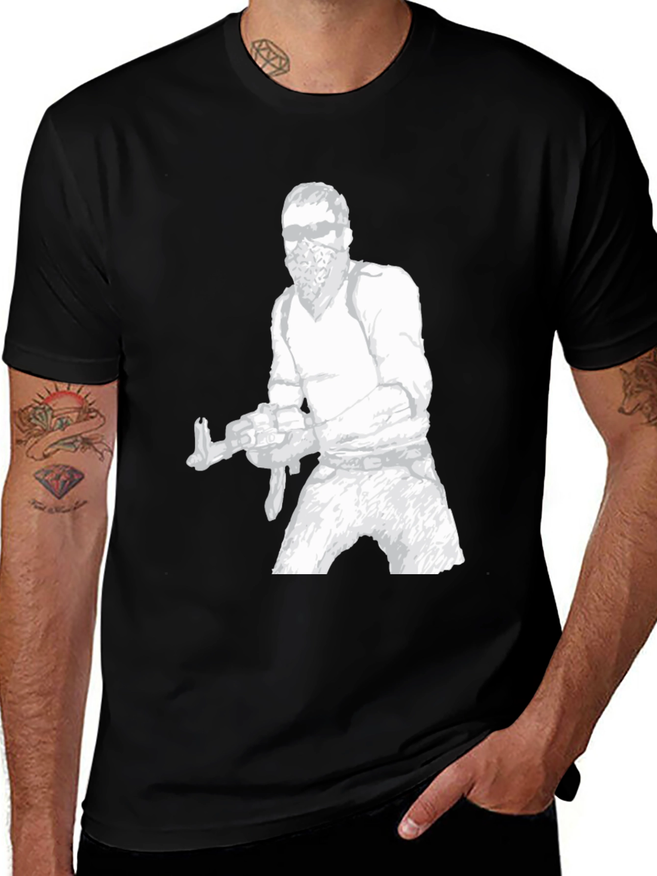 Variant 13 of Urban Enforcer Graphic Tee - Black