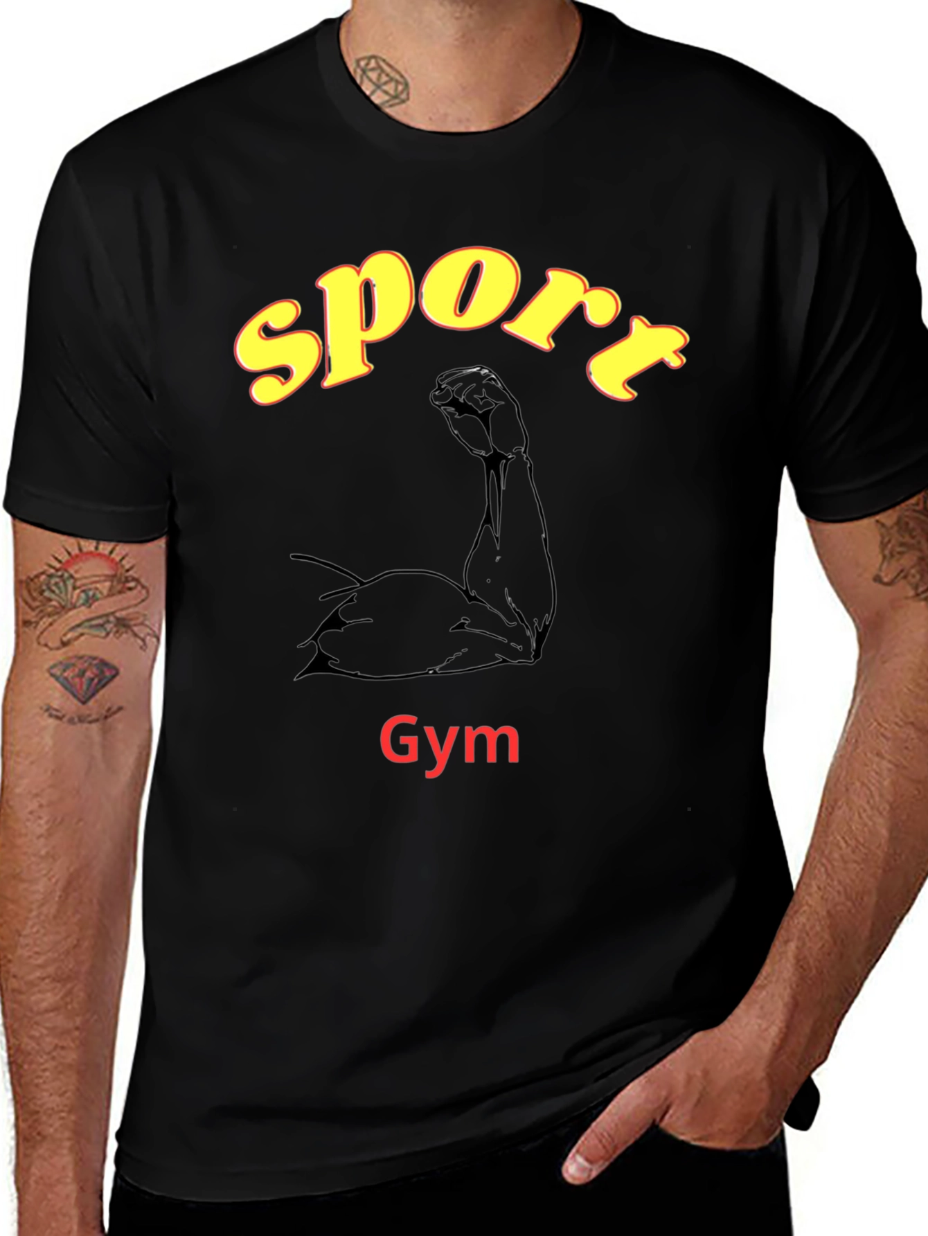 Variant 14 of Sport Gym Graphic T-Shirt