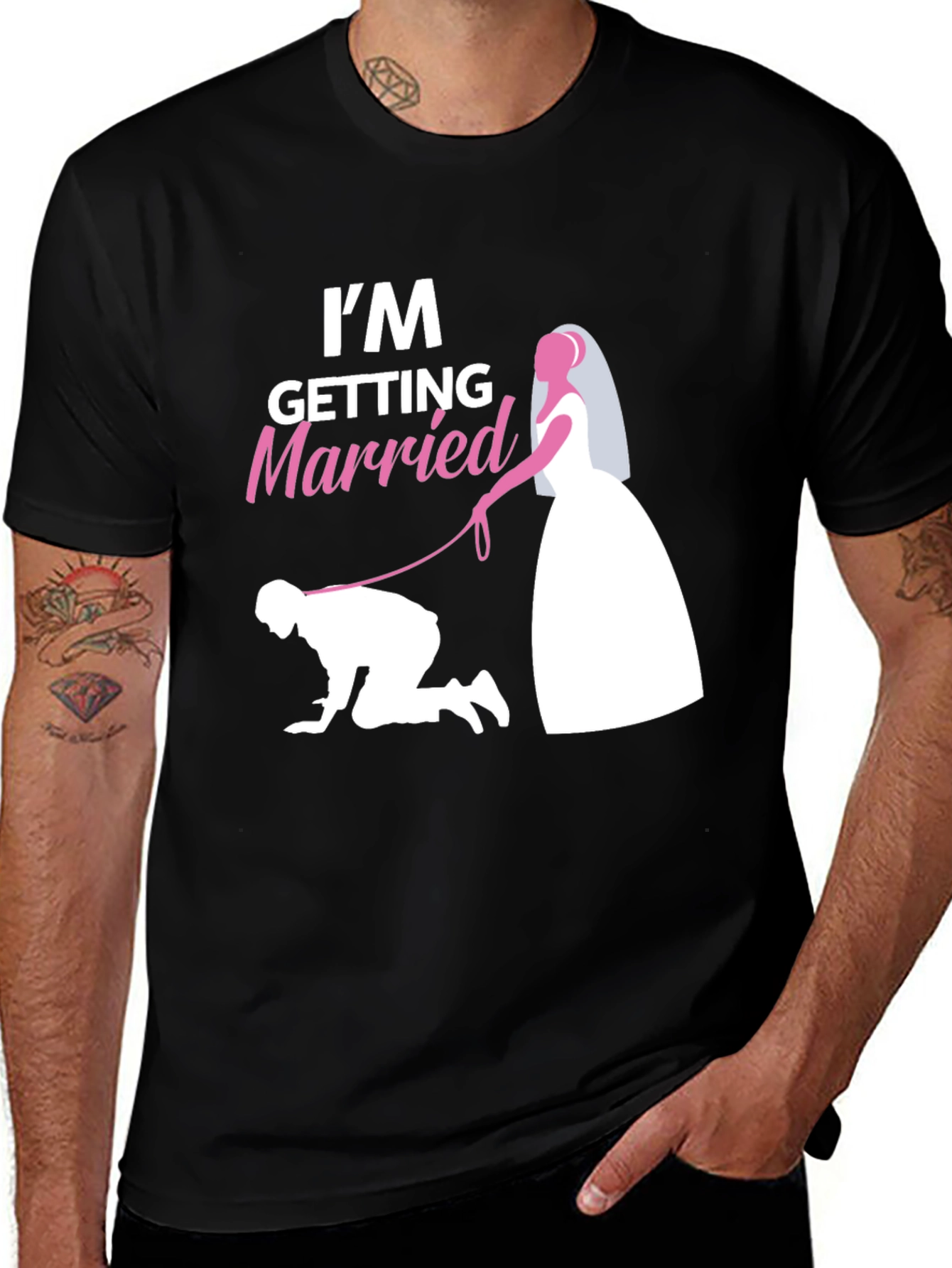 Variant 14 of Humorous "I'm Getting Married" Graphic T-Shirt