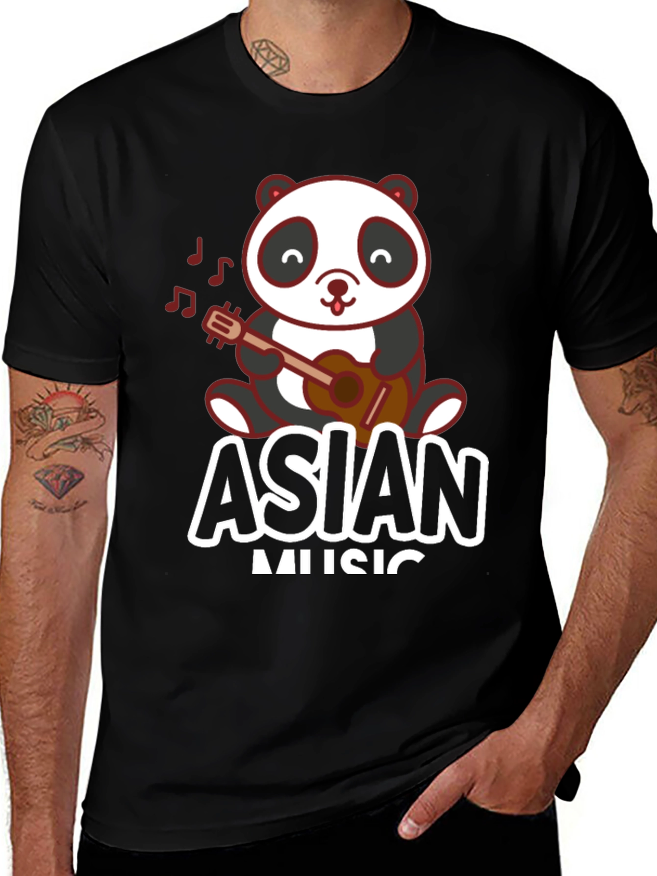 Variant 27 of Asian Music Panda T-shirt