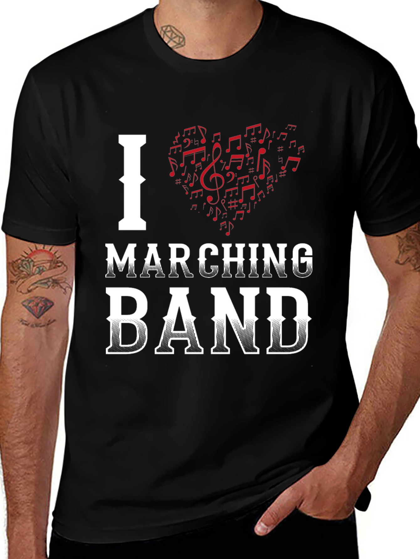 Variant 5 of I Heart Marching Band T-Shirt