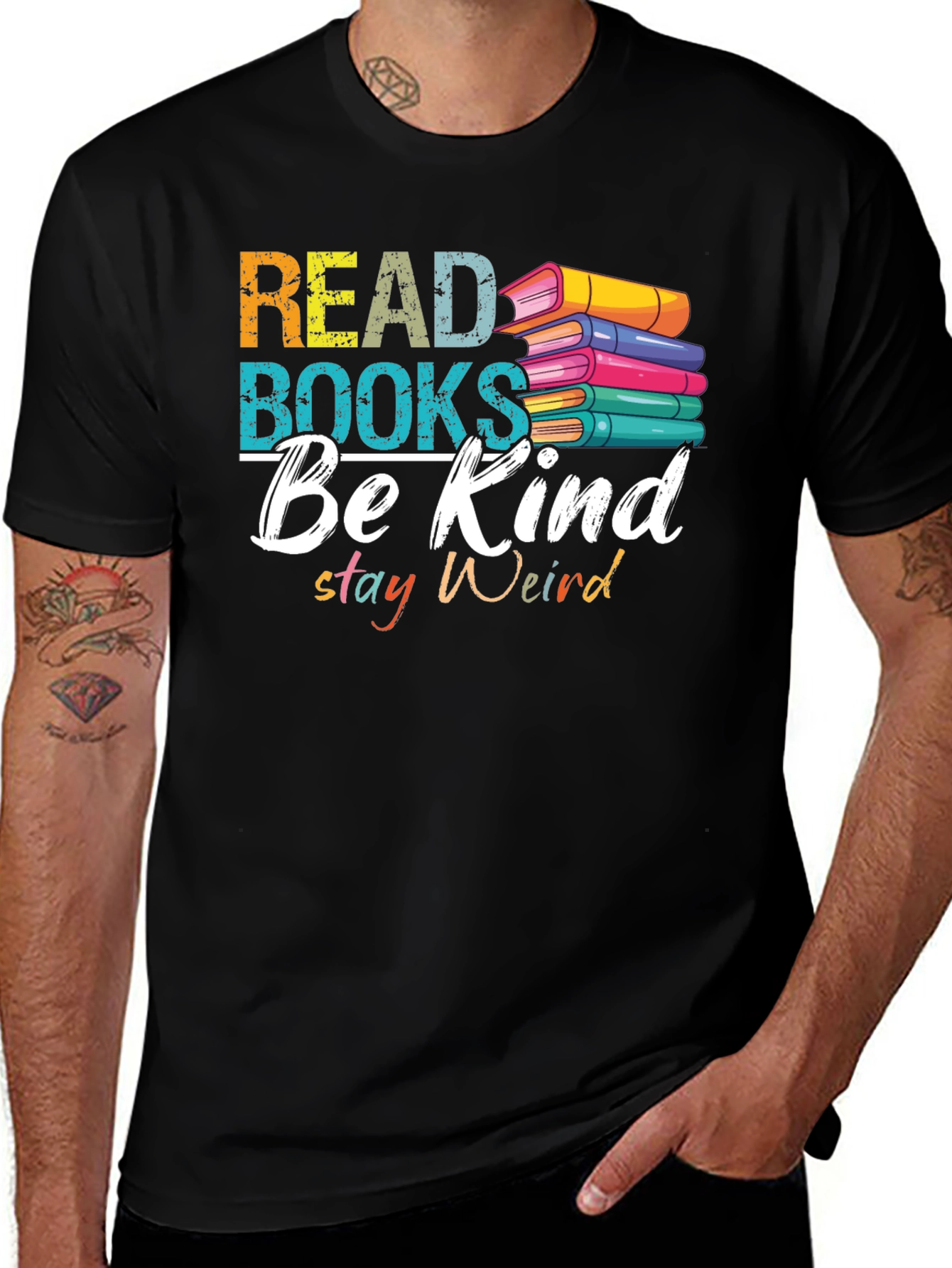 Variant 5 of Read Books Be Kind T-Shirt