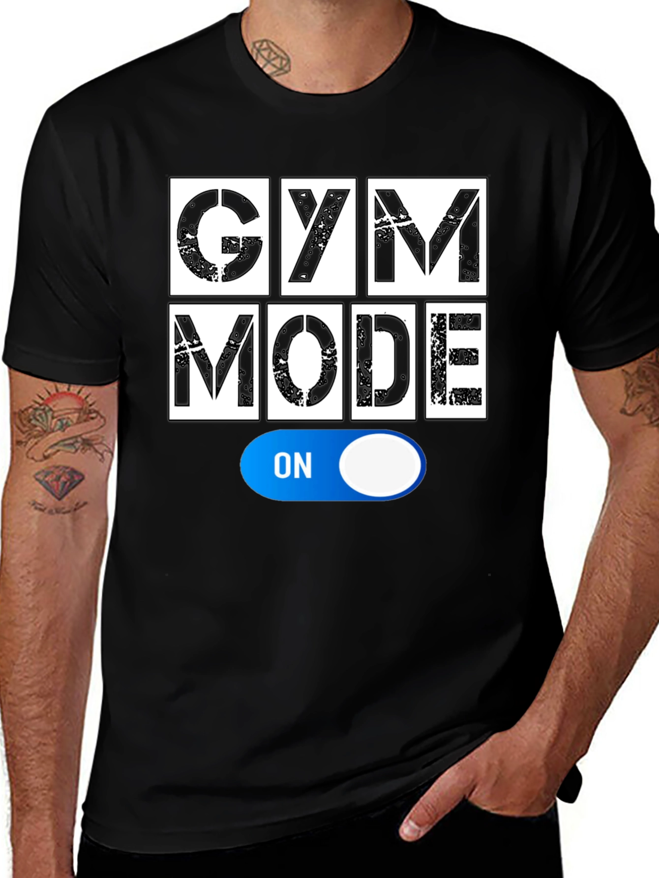 Variant 24 of Gym Mode On Black T-Shirt