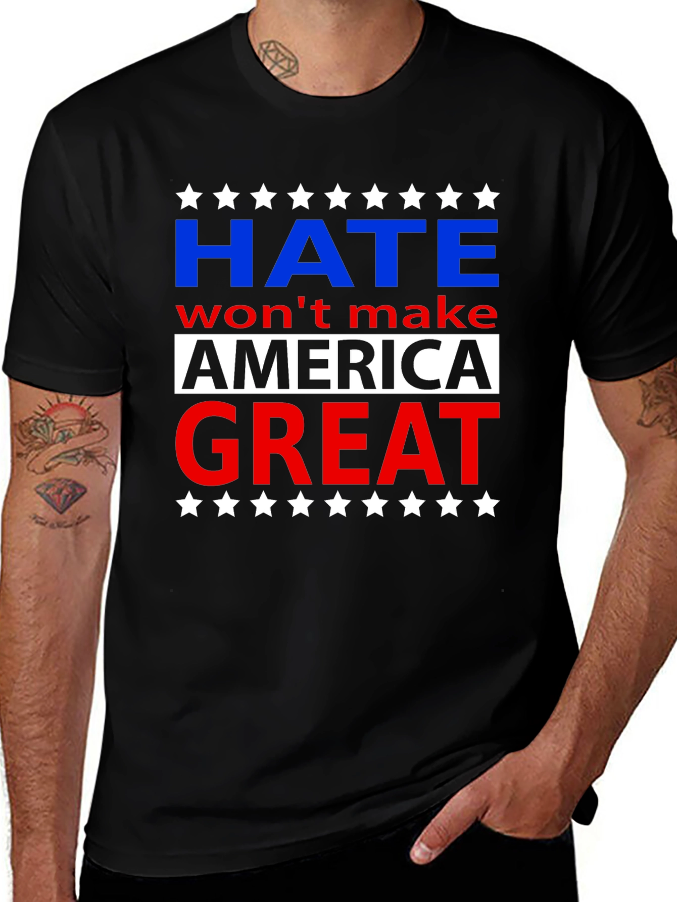 Hate Won't Make America Great Graphic T-Shirt