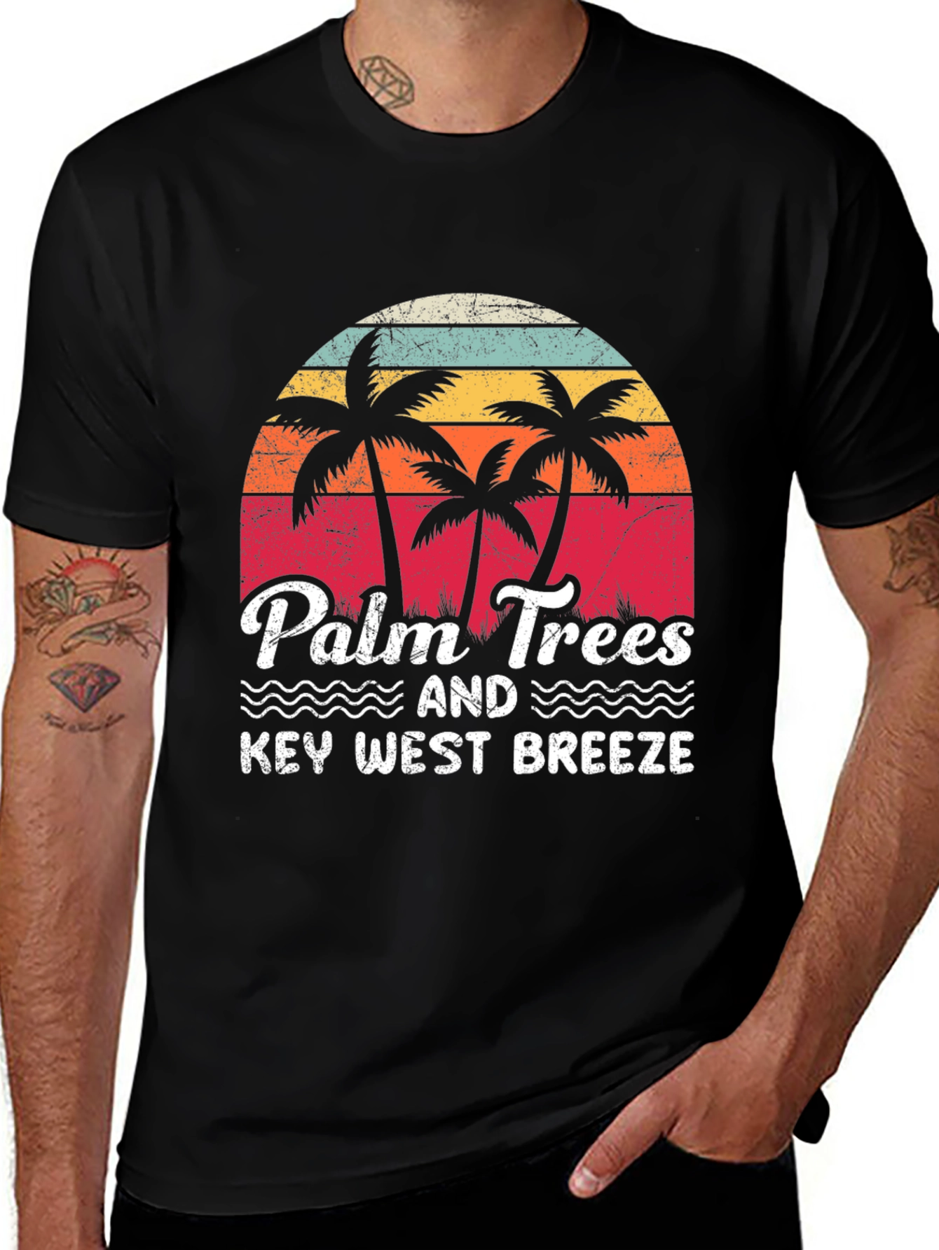 Variant 12 of Palm Trees & Key West Breeze Graphic Tee