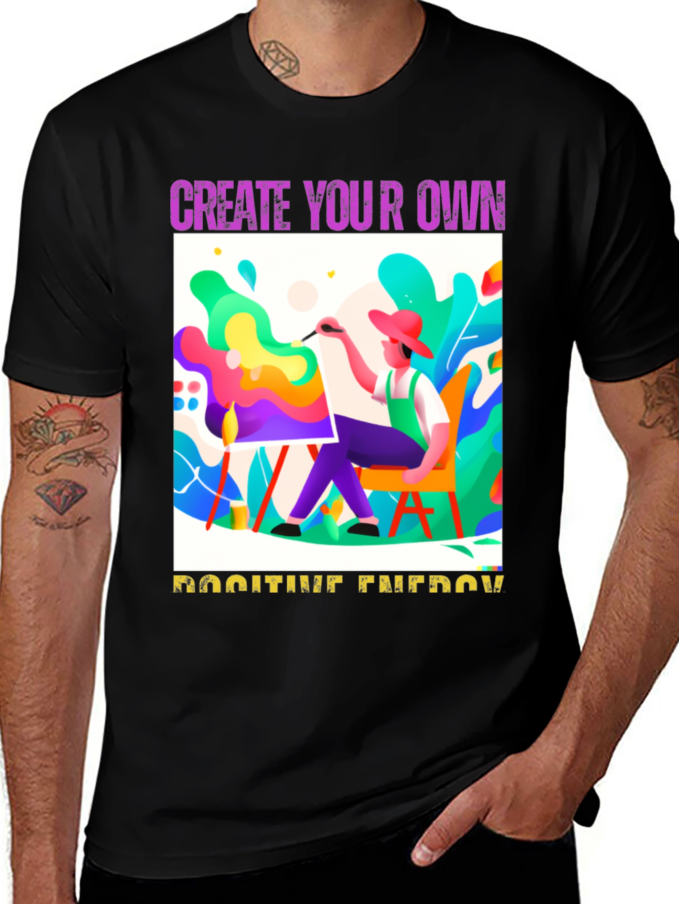 Variant 22 of Create Your Own Positive Energy T-Shirt