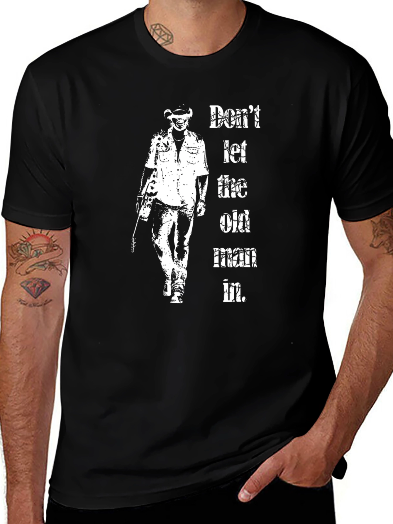 Black Don't Let the Old Man In Black T-Shirt main image