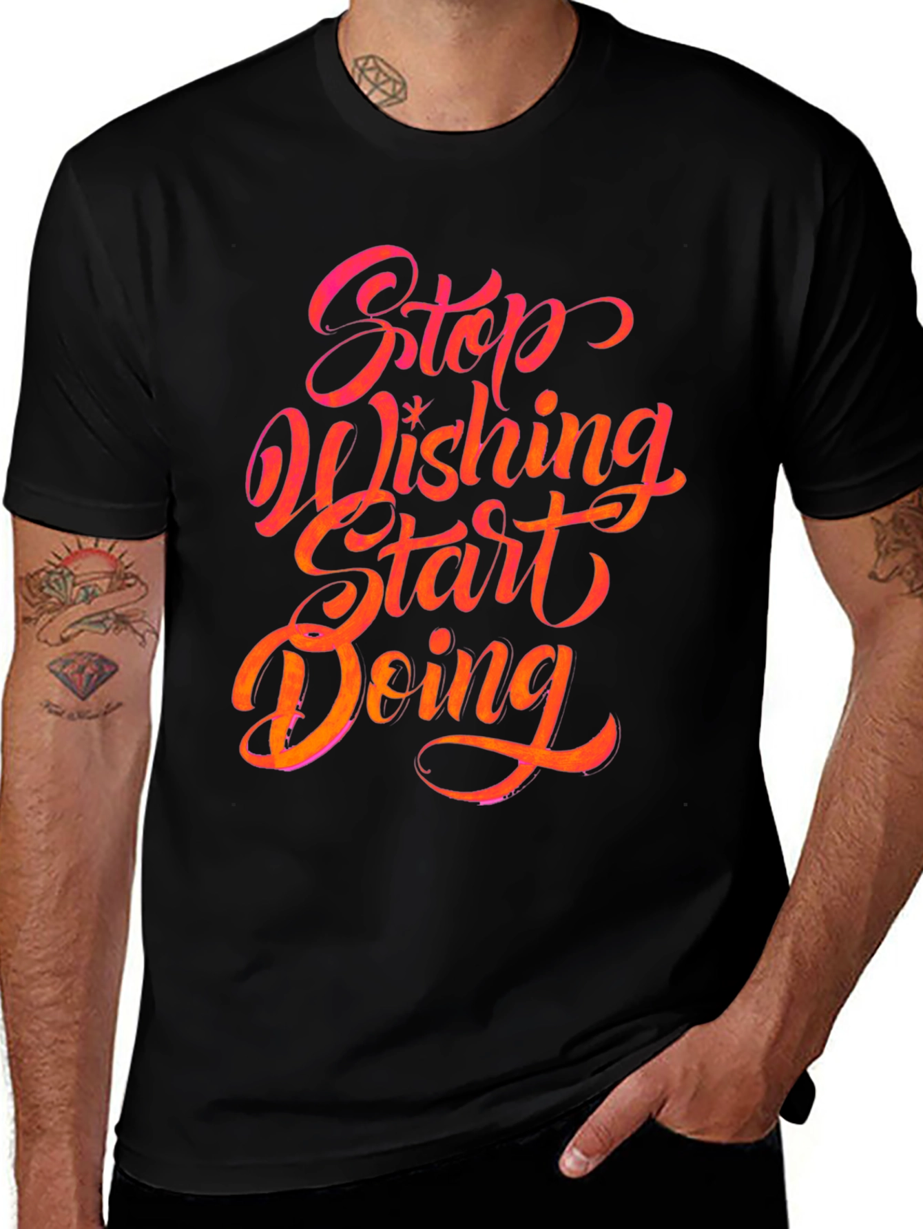 Variant 11 of Stop Wishing Start Doing Graphic Tee