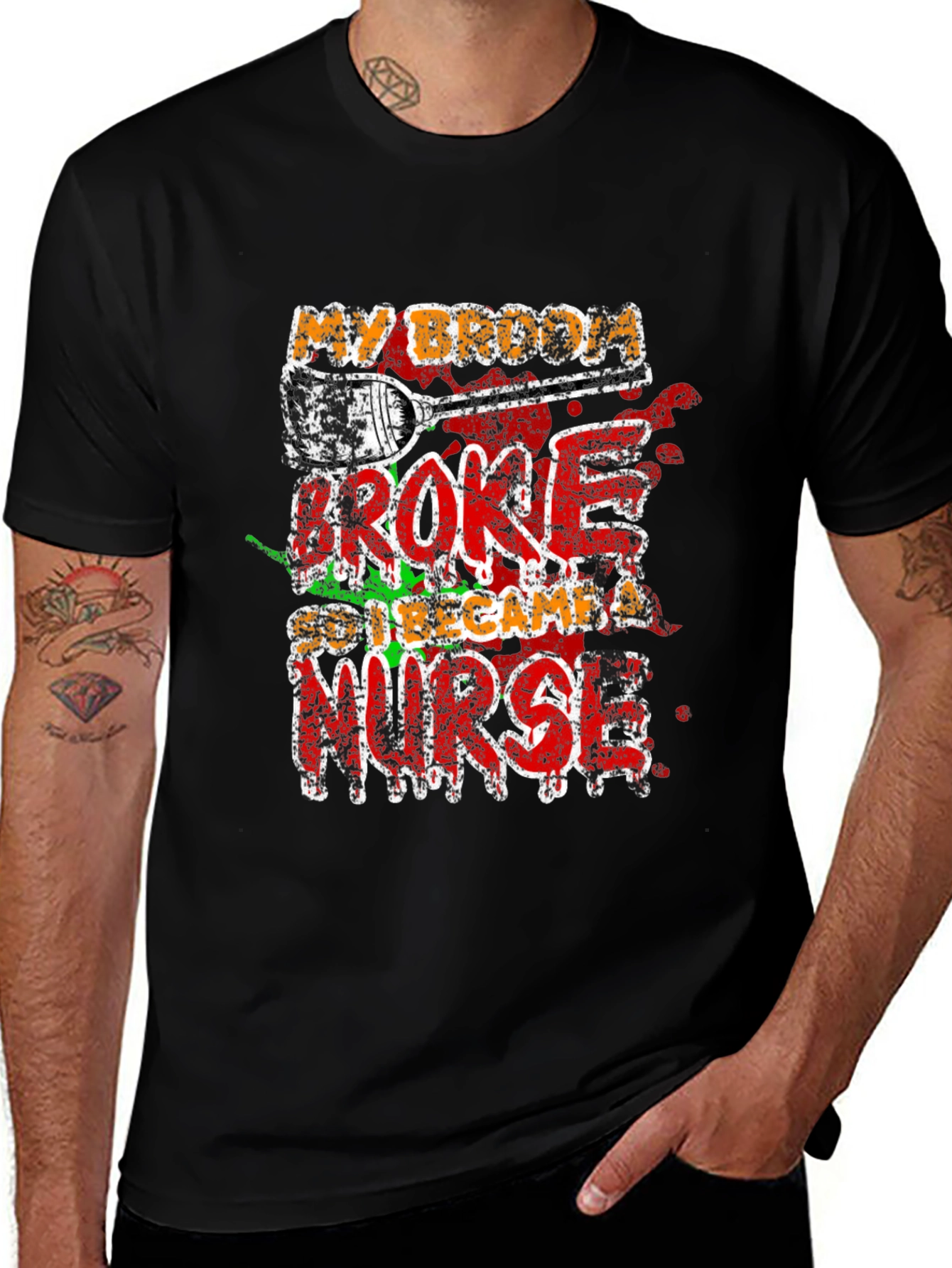 Variant 21 of My Broom Broke So I Became A Nurse T-Shirt