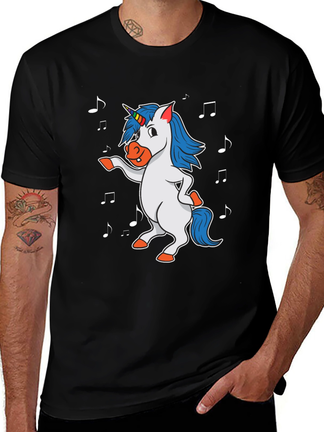 Variant 9 of Dabbing Unicorn Men's Graphic T-Shirt