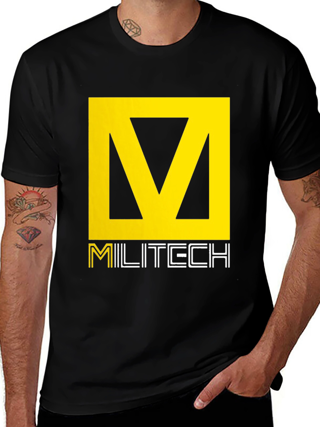 Variant 19 of MILI-TECH T-Shirt - Graphic Tee - Black