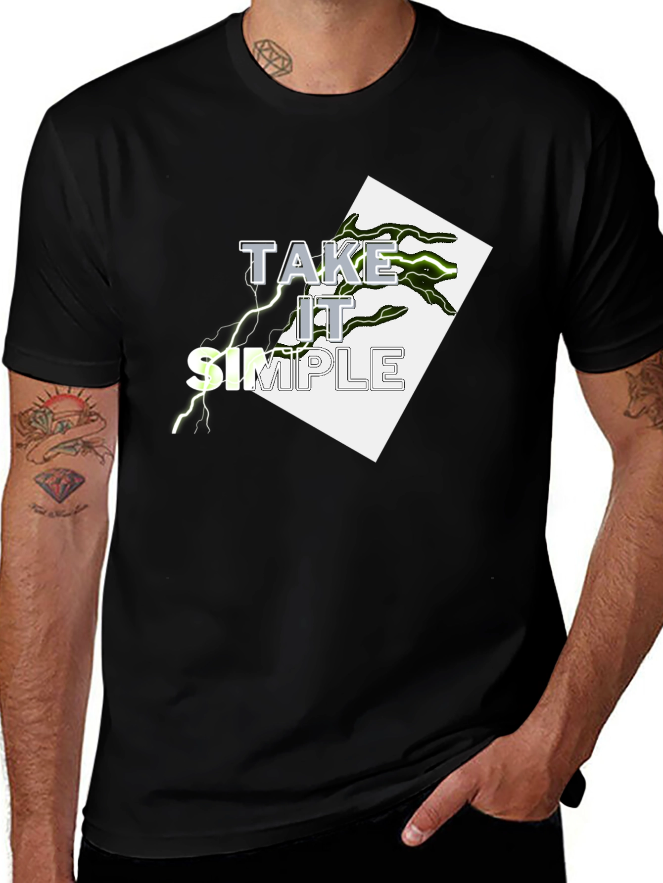 Variant 21 of Take It Simple Graphic T-Shirt
