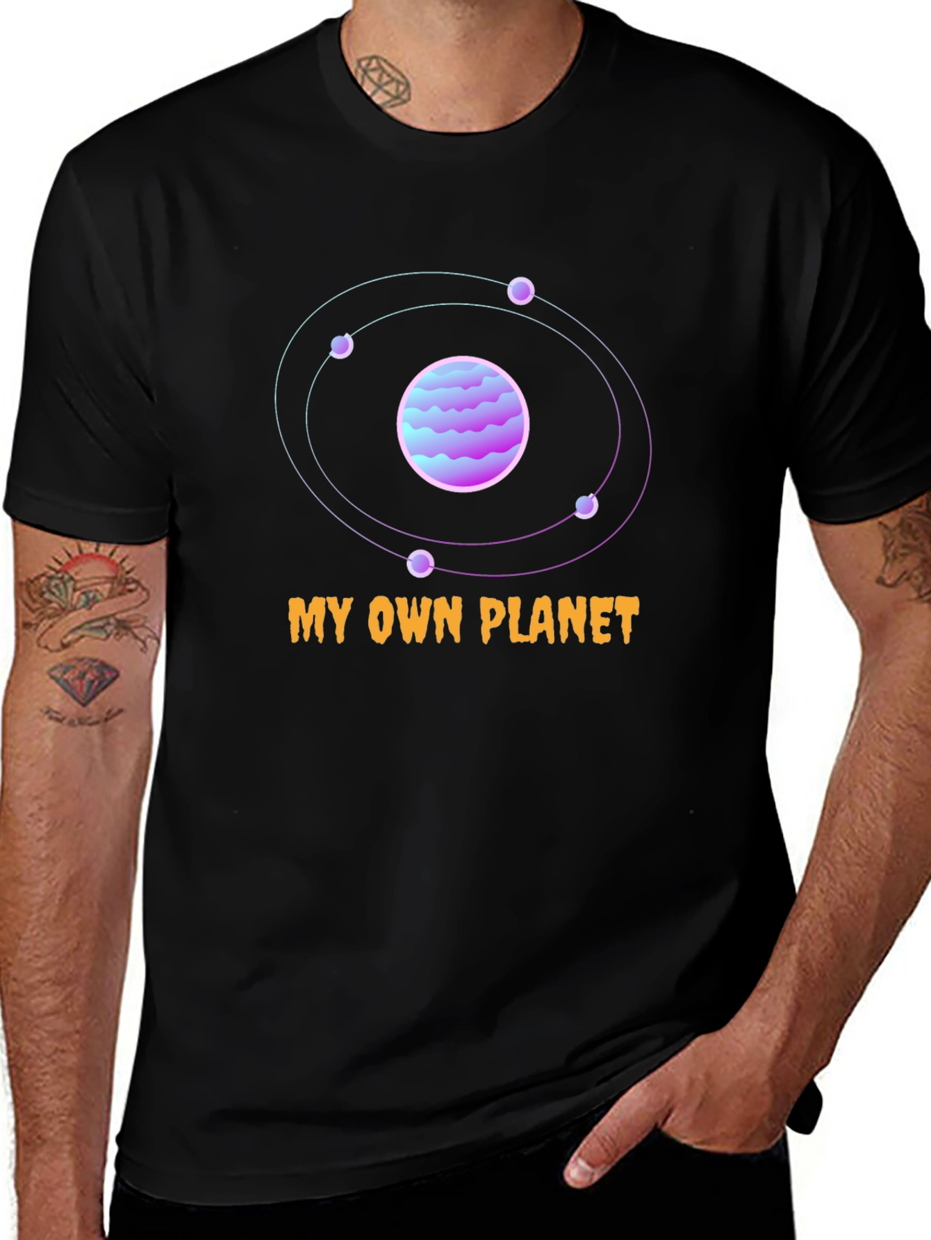 Variant 21 of My Own Planet Black Graphic T-Shirt