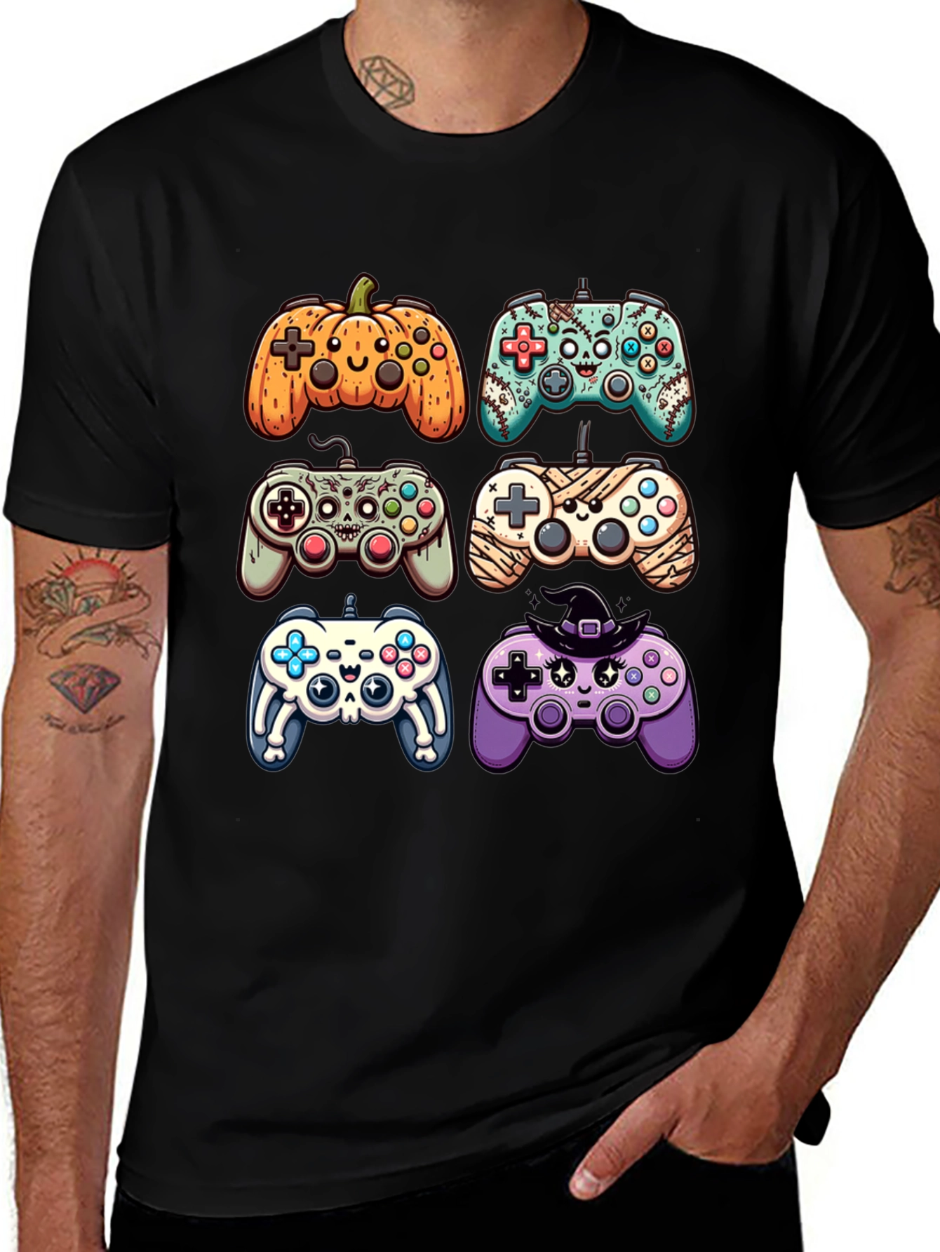 Halloween Gamer T-Shirt - Controller Design