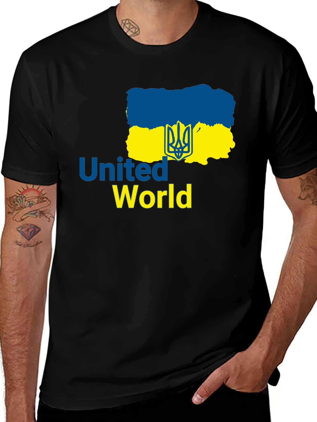 Ukraine Flag United World T-Shirt