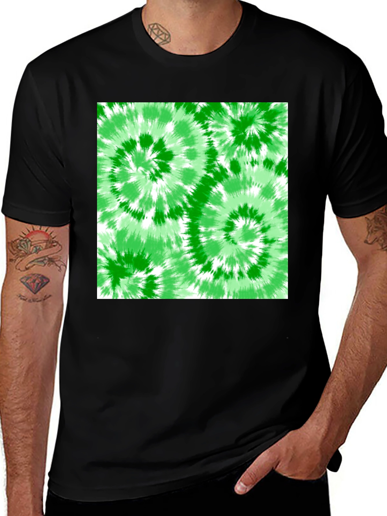 Variant 15 of Spiral Tie-Dye Graphic T-Shirt