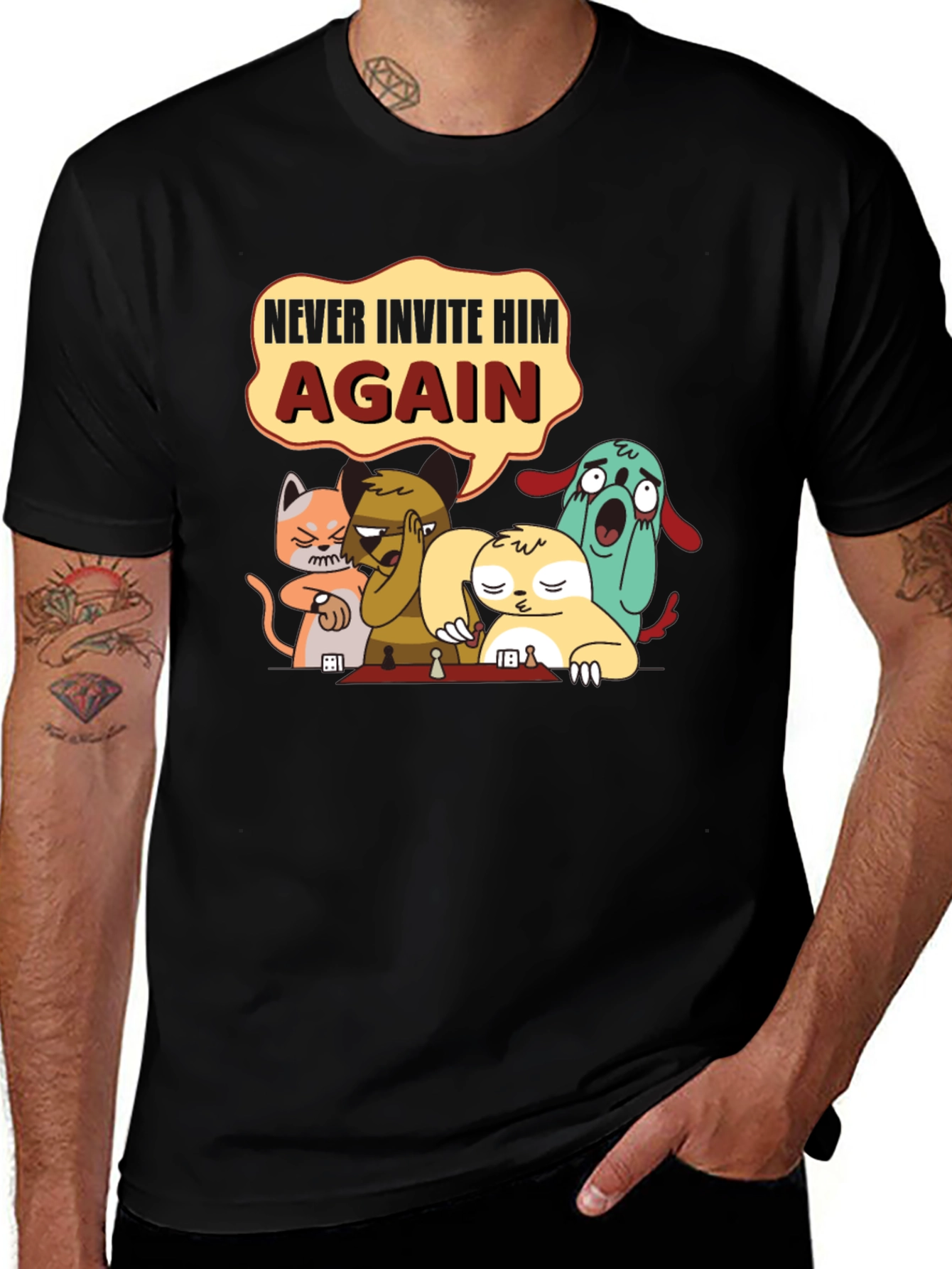 Variant 5 of Never Invite Him Again Graphic T-Shirt
